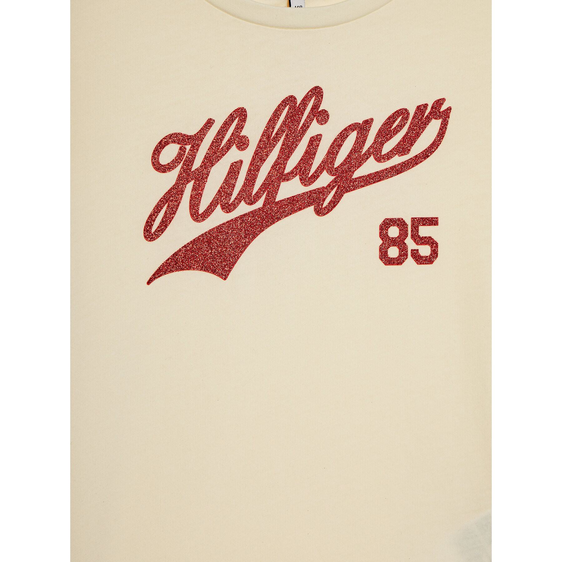 Tommy Hilfiger Тишърт Hilfiger Script Tee S/S KG0KG07718 Екрю Regular Fit - Pepit.bg