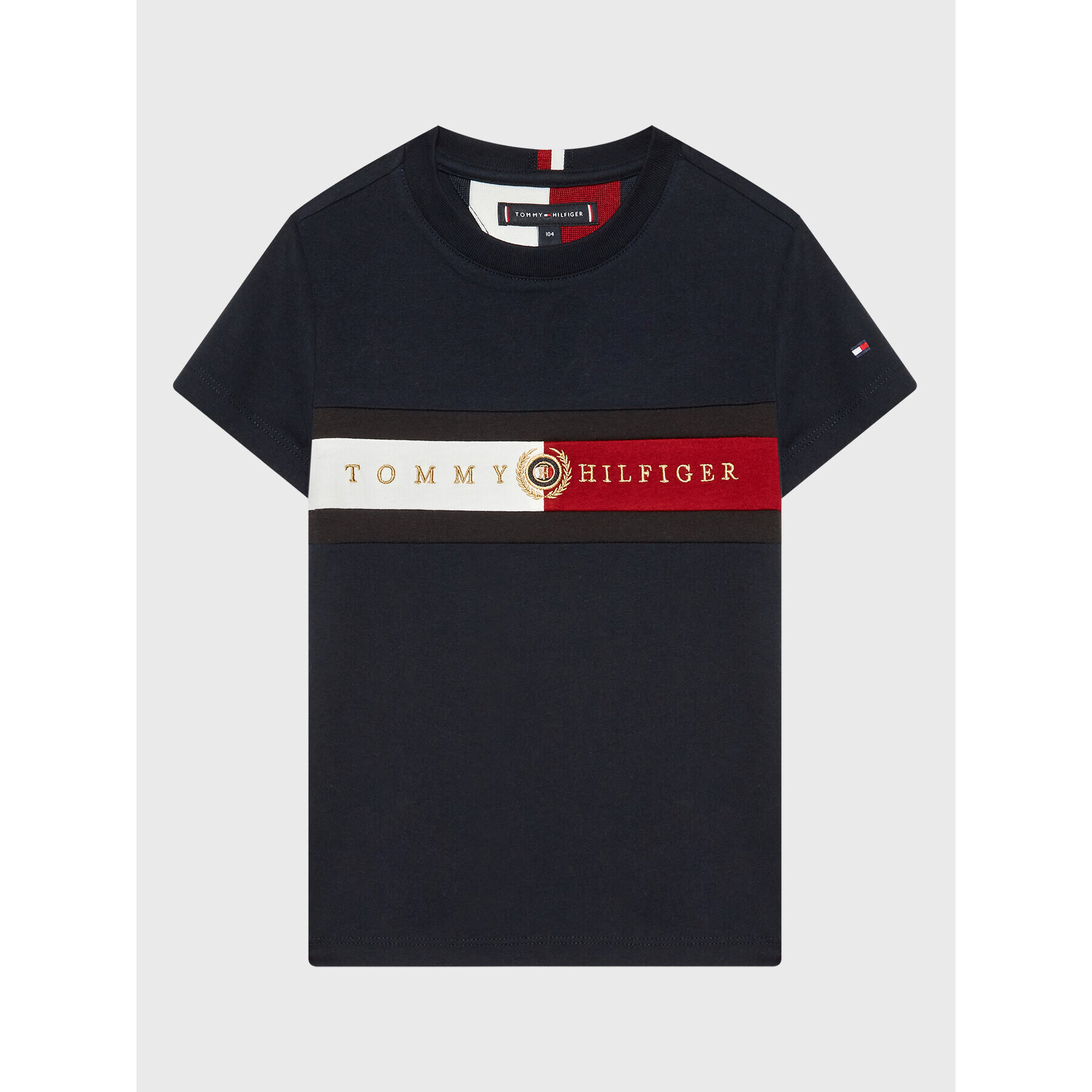 Tommy Hilfiger Тишърт Icon Insert KB0KB07528 D Тъмносин Regular Fit - Pepit.bg