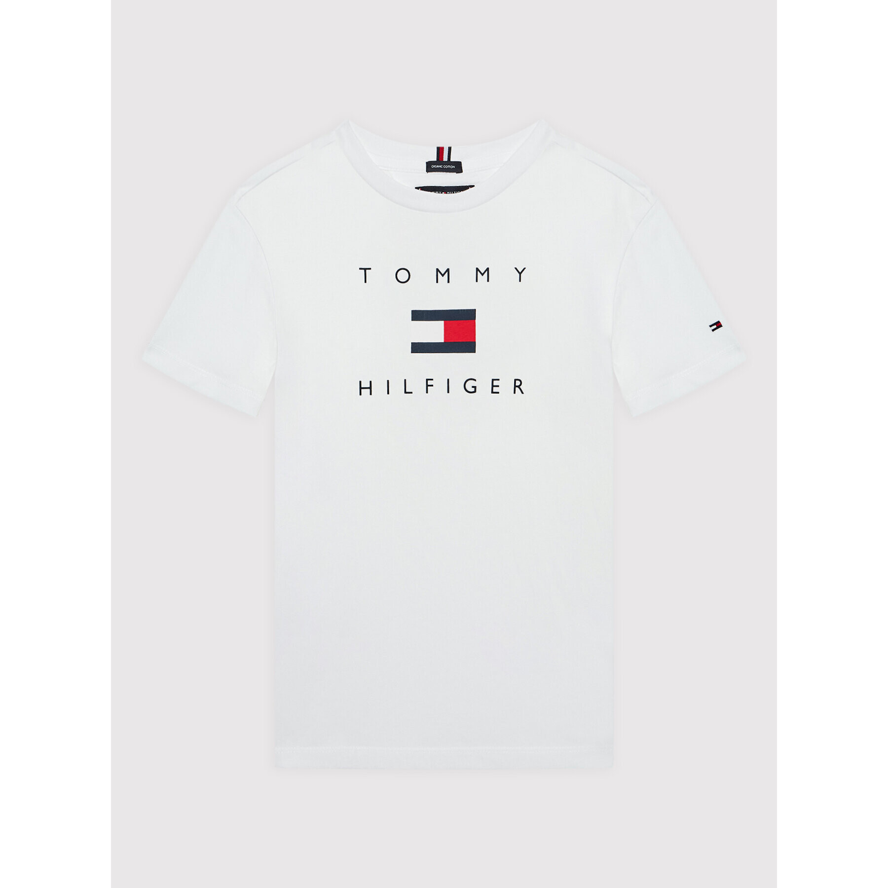 Tommy Hilfiger Тишърт KB0KB07286 Бял Regular Fit - Pepit.bg