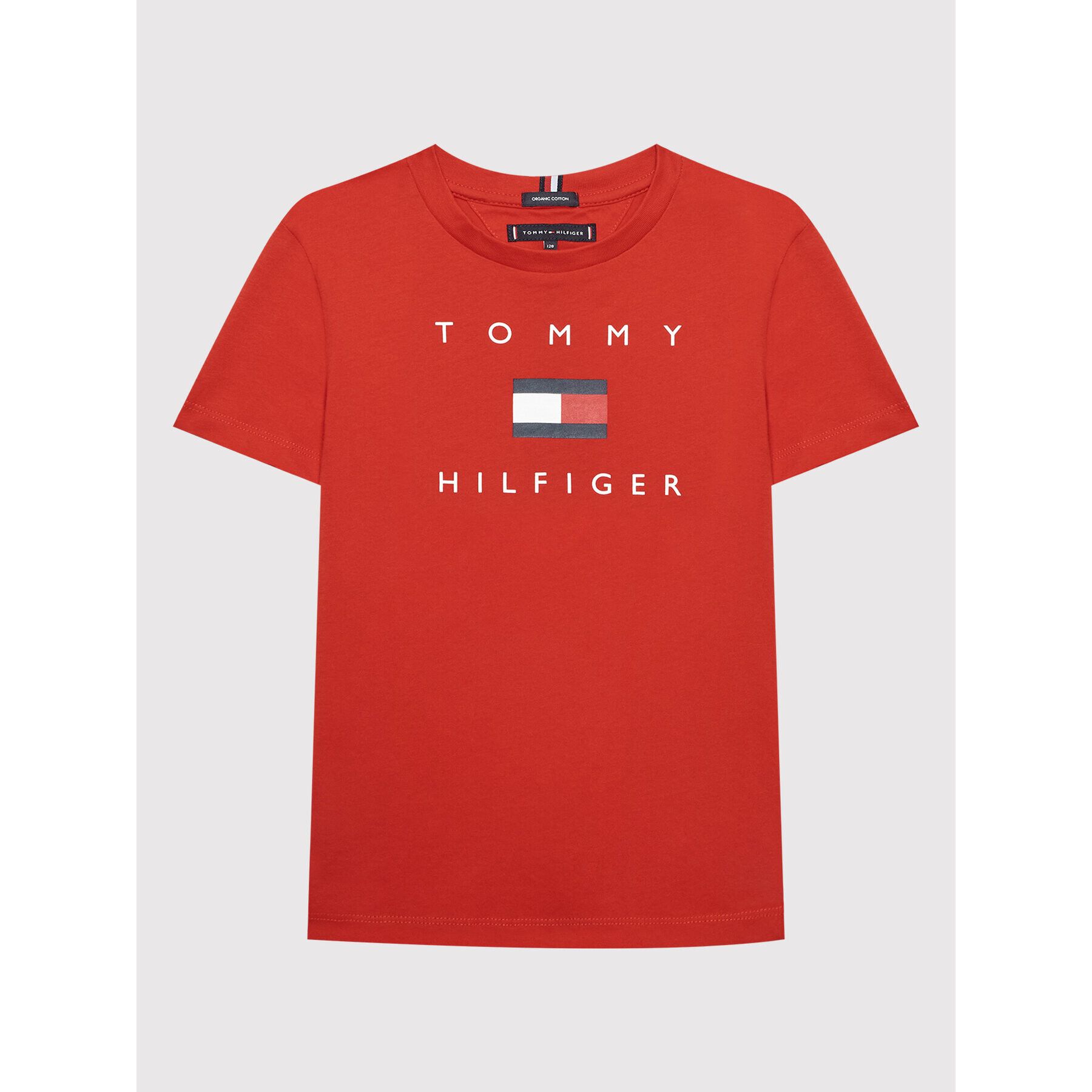 Tommy Hilfiger Тишърт KB0KB07286 Червен Regular Fit - Pepit.bg
