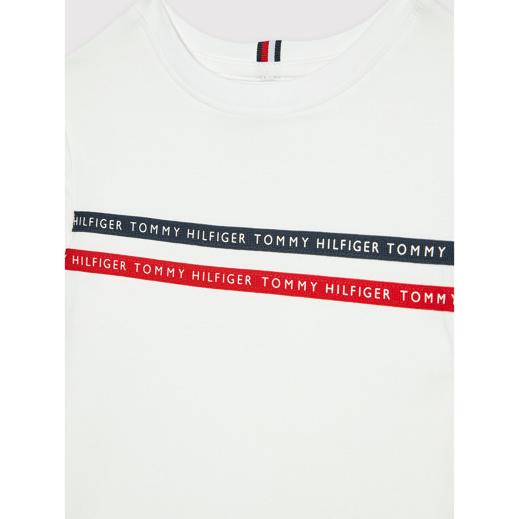 Tommy Hilfiger Тишърт KB0KB07357 Бял Regular Fit - Pepit.bg