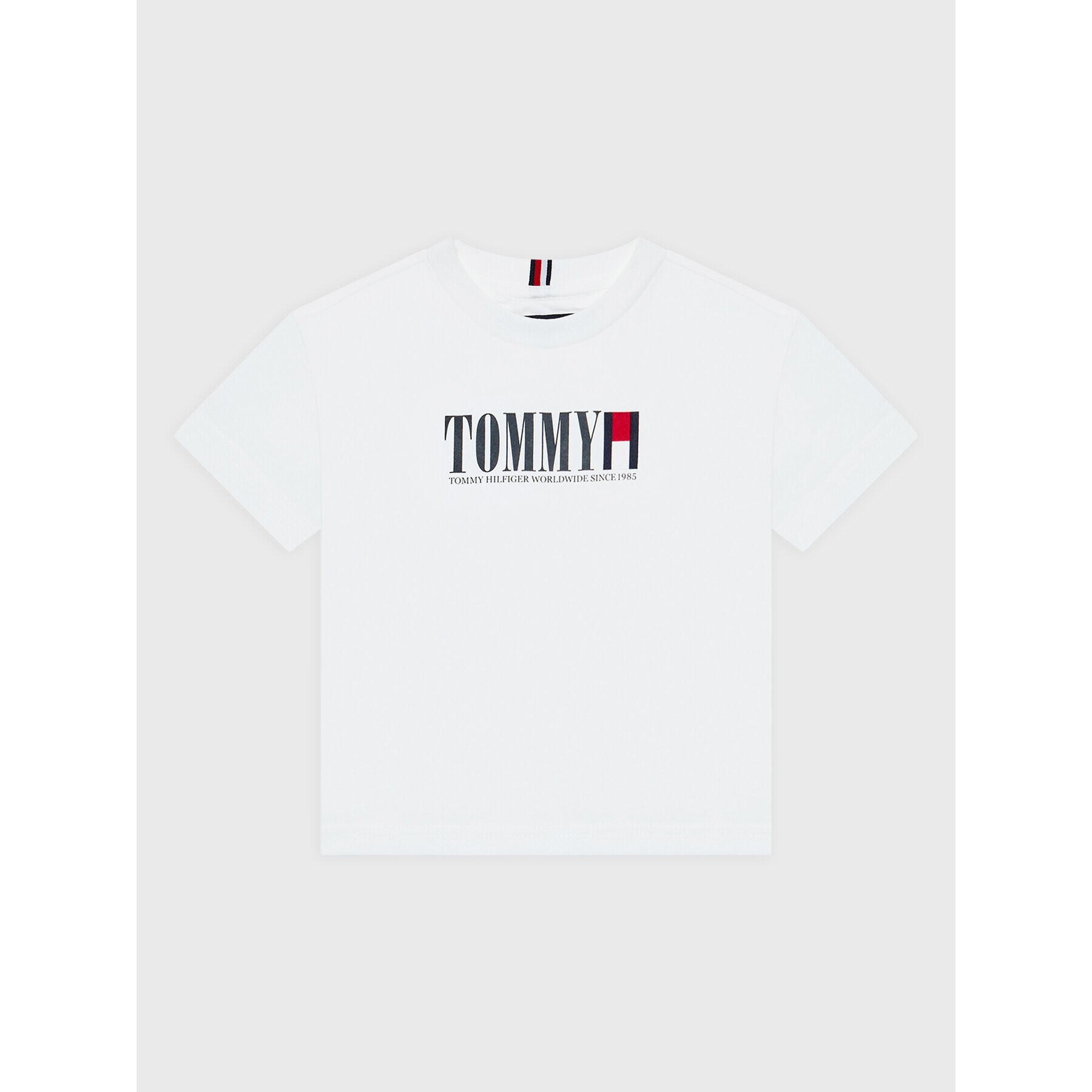 Tommy Hilfiger Тишърт KB0KB07788 M Бял Regular Fit - Pepit.bg