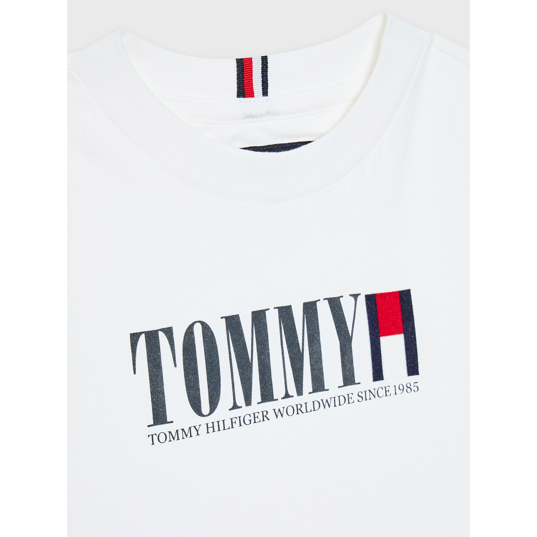 Tommy Hilfiger Тишърт KB0KB07788 M Бял Regular Fit - Pepit.bg