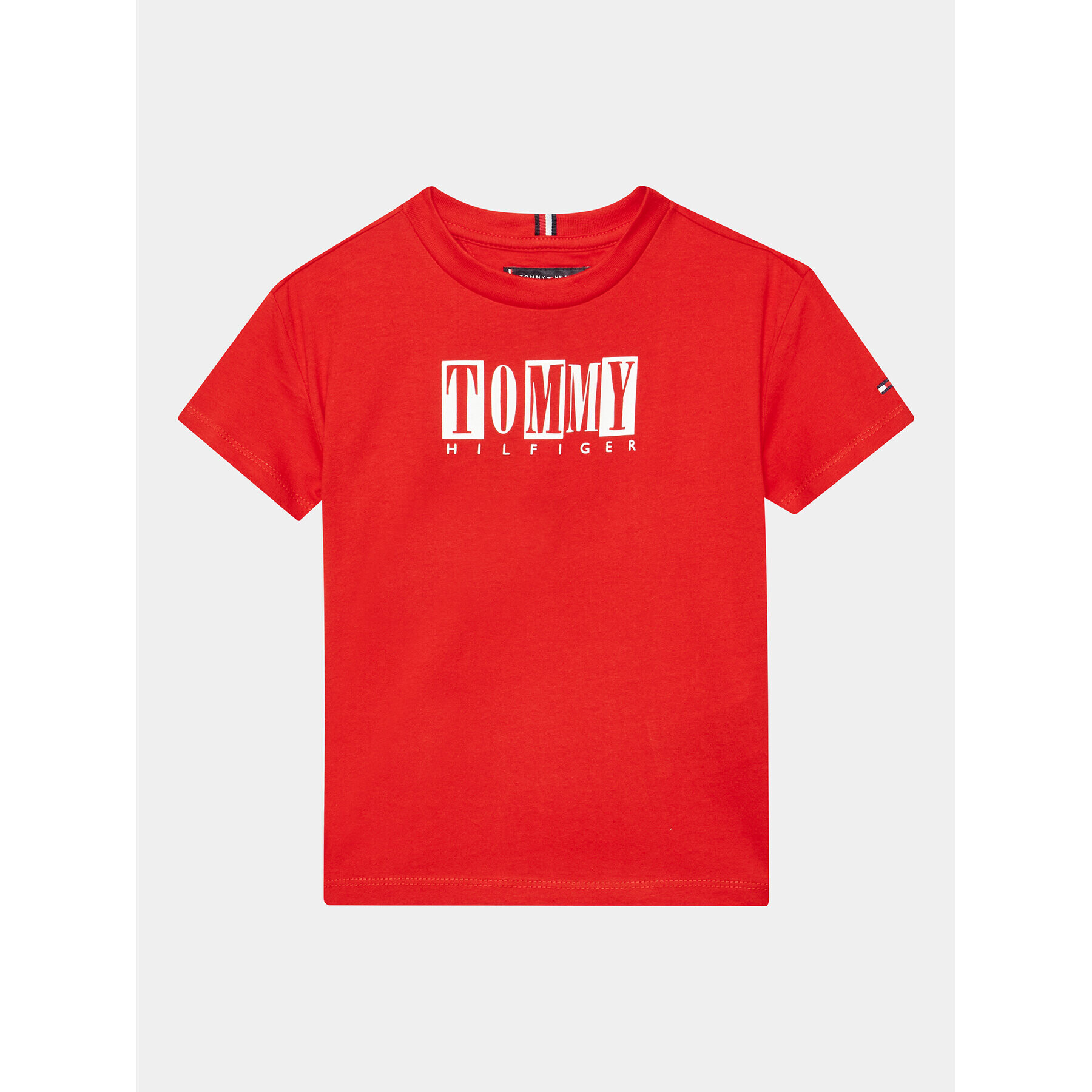 Tommy Hilfiger Тишърт KB0KB08213 D Червен Regular Fit - Pepit.bg
