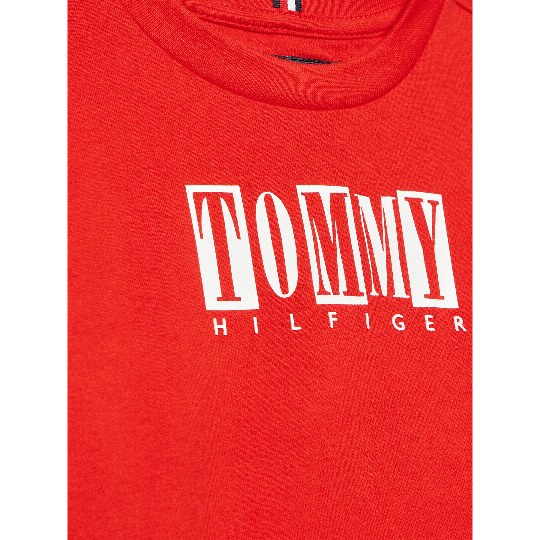 Tommy Hilfiger Тишърт KB0KB08213 D Червен Regular Fit - Pepit.bg