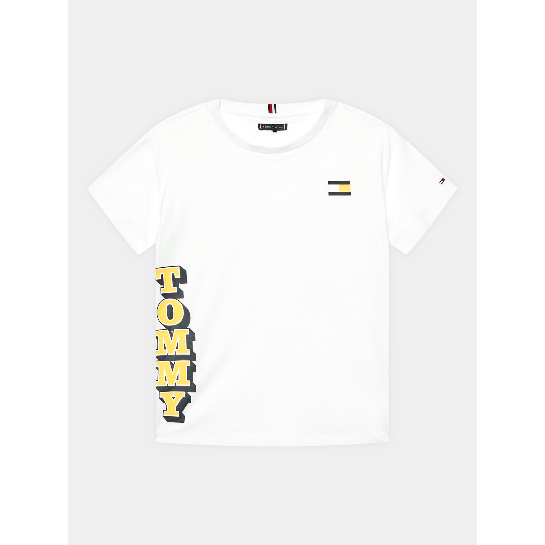 Tommy Hilfiger Тишърт KB0KB08217 D Бял Regular Fit - Pepit.bg