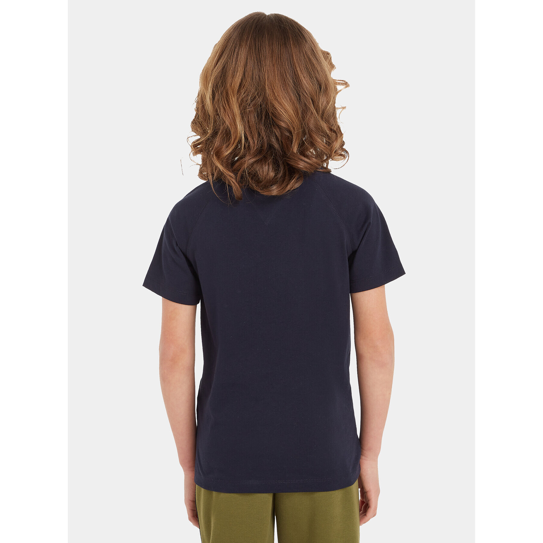 Tommy Hilfiger Тишърт KB0KB08544 Тъмносин Regular Fit - Pepit.bg