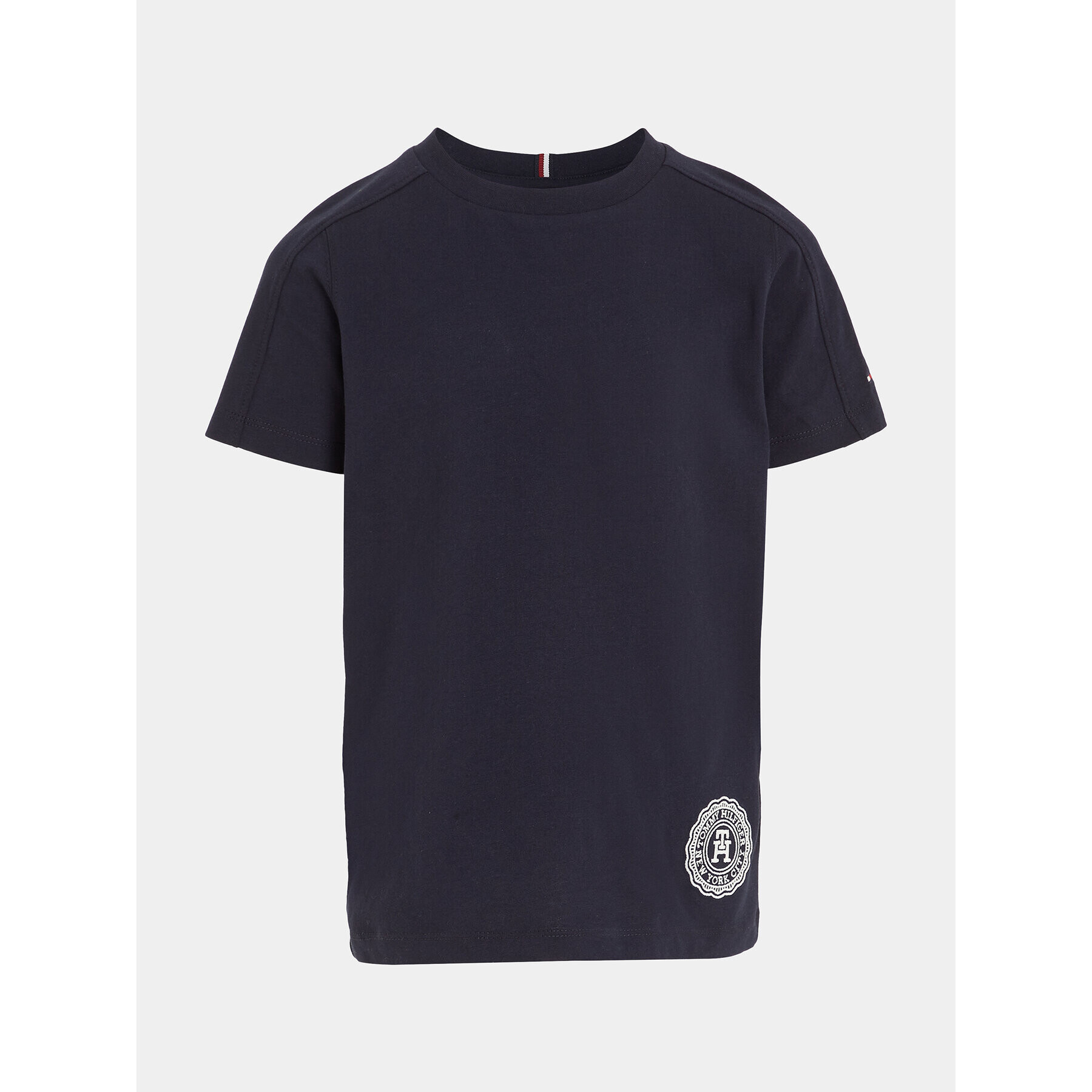 Tommy Hilfiger Тишърт KB0KB08544 Тъмносин Regular Fit - Pepit.bg