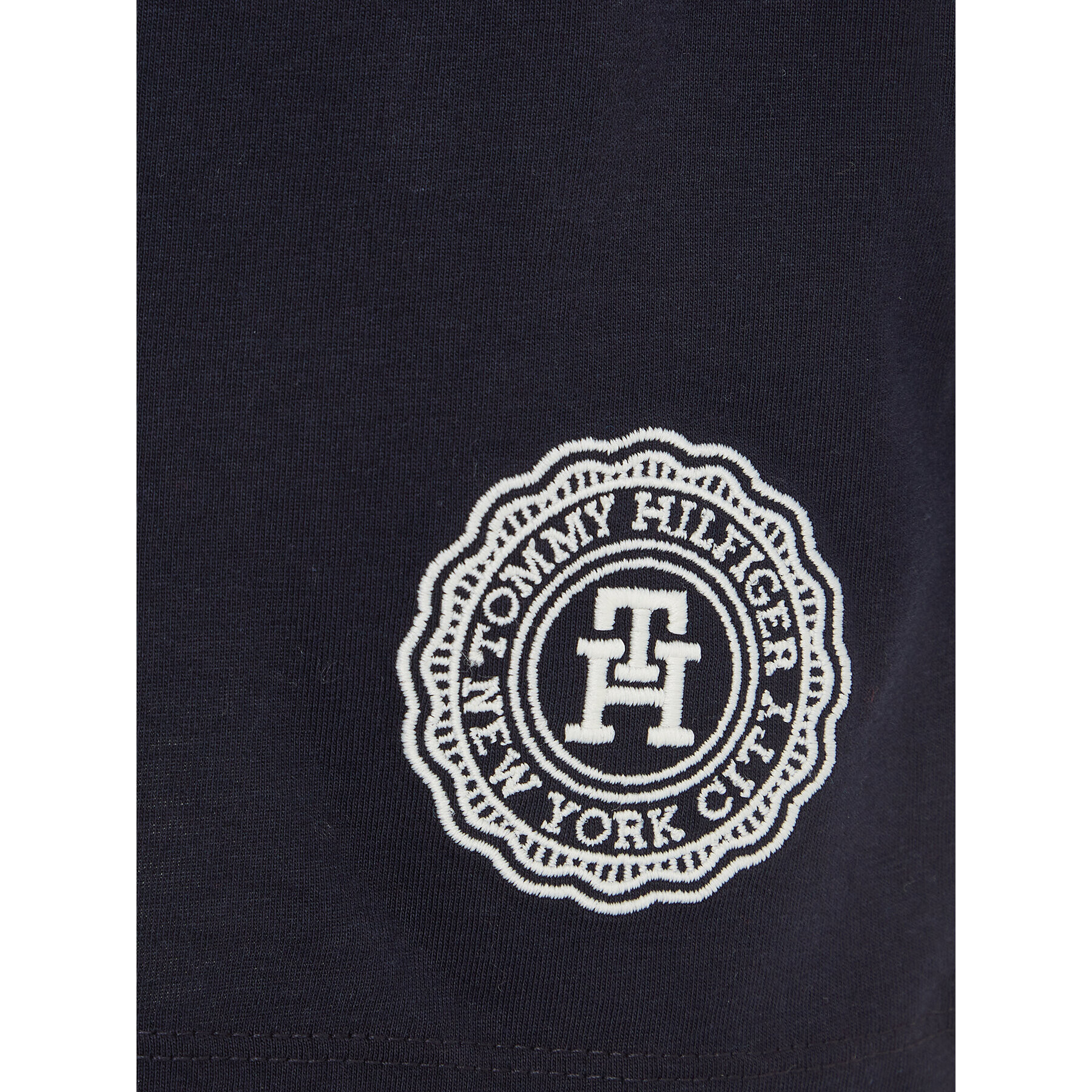 Tommy Hilfiger Тишърт KB0KB08544 Тъмносин Regular Fit - Pepit.bg