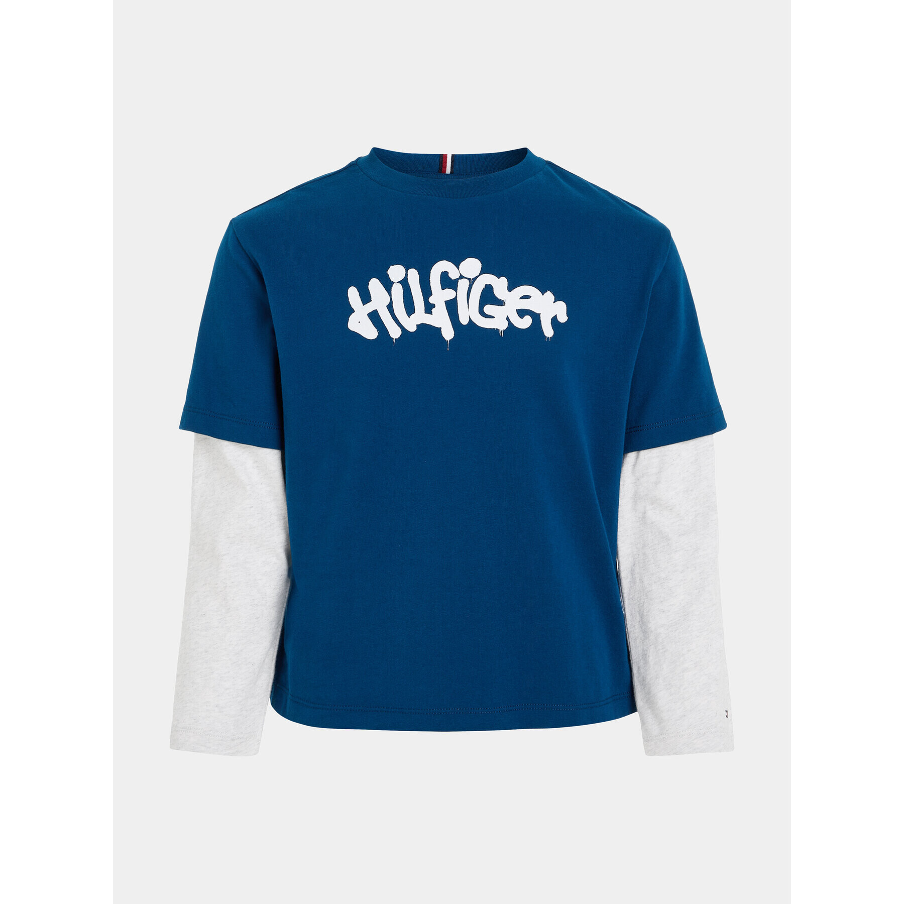 Tommy Hilfiger Тишърт KB0KB08545 Син Regular Fit - Pepit.bg