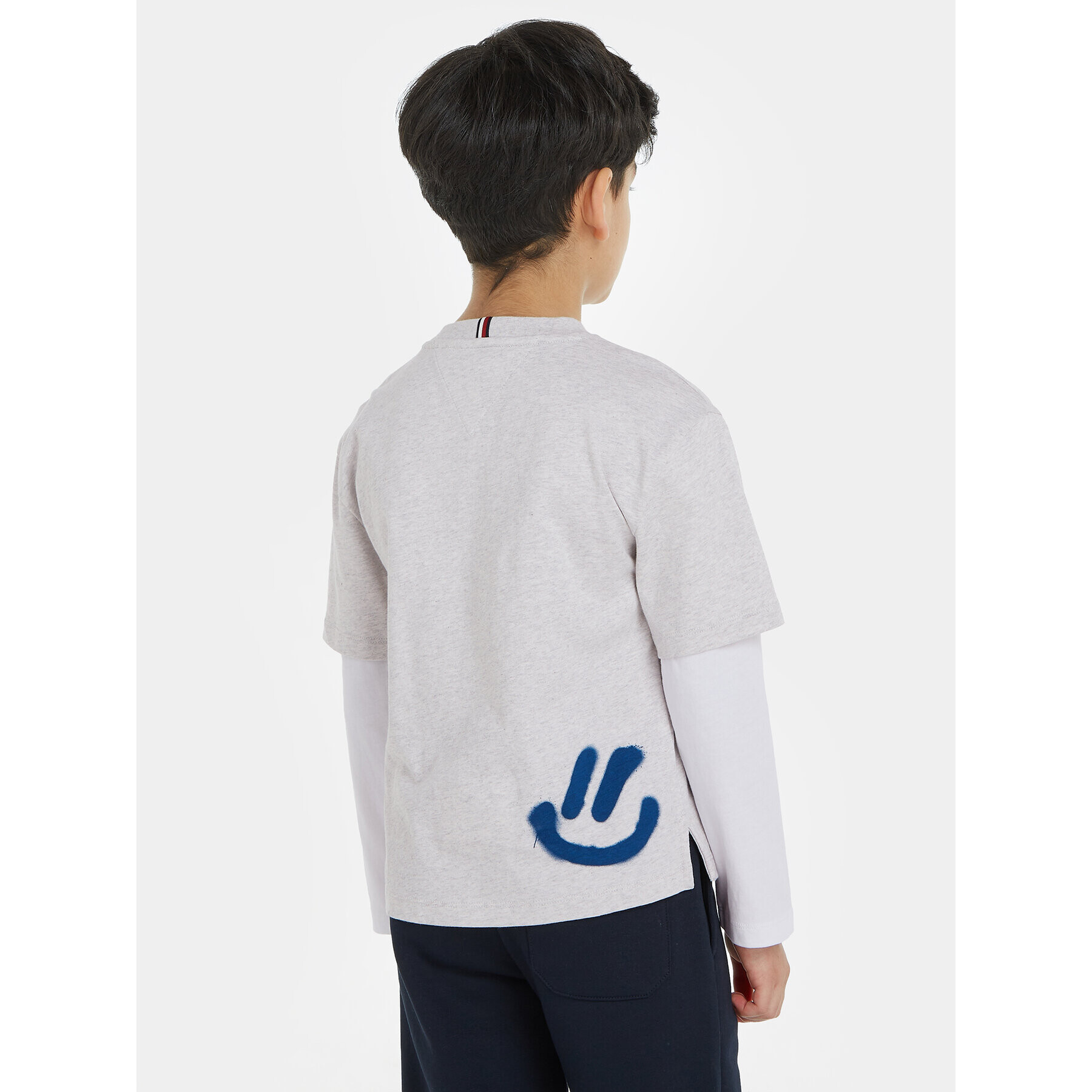 Tommy Hilfiger Тишърт KB0KB08545 Сив Regular Fit - Pepit.bg