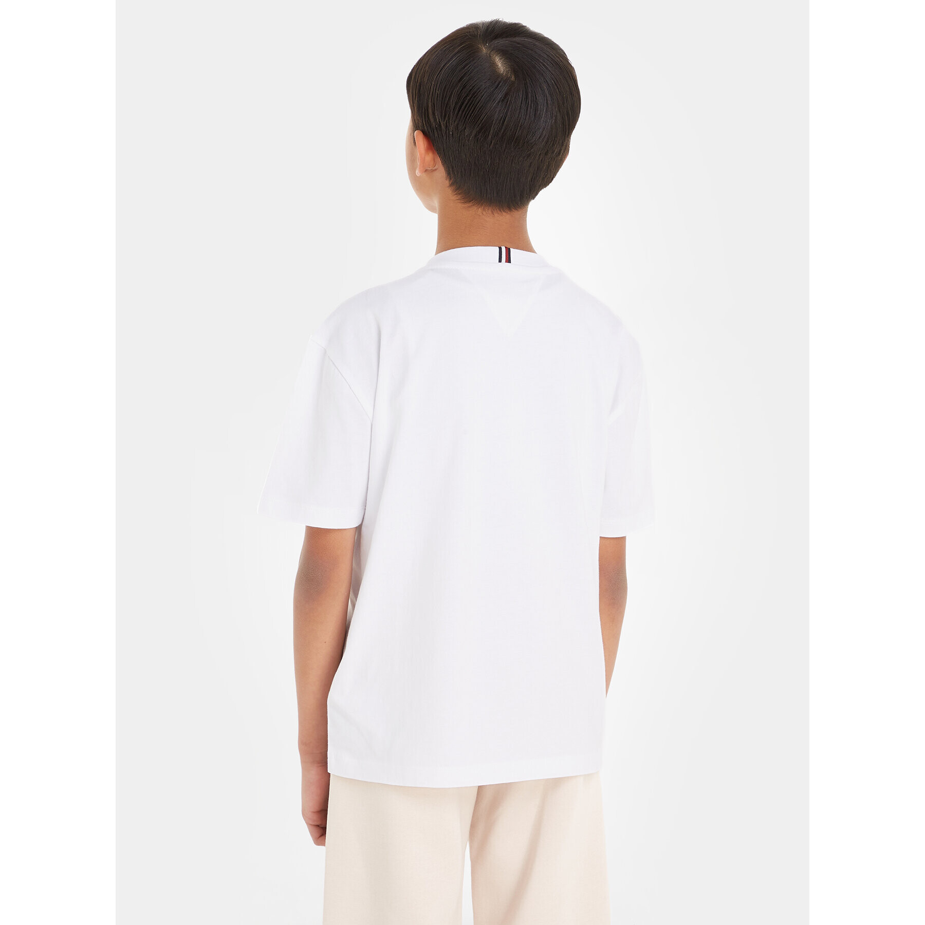 Tommy Hilfiger Тишърт KB0KB08548 M Бял Regular Fit - Pepit.bg