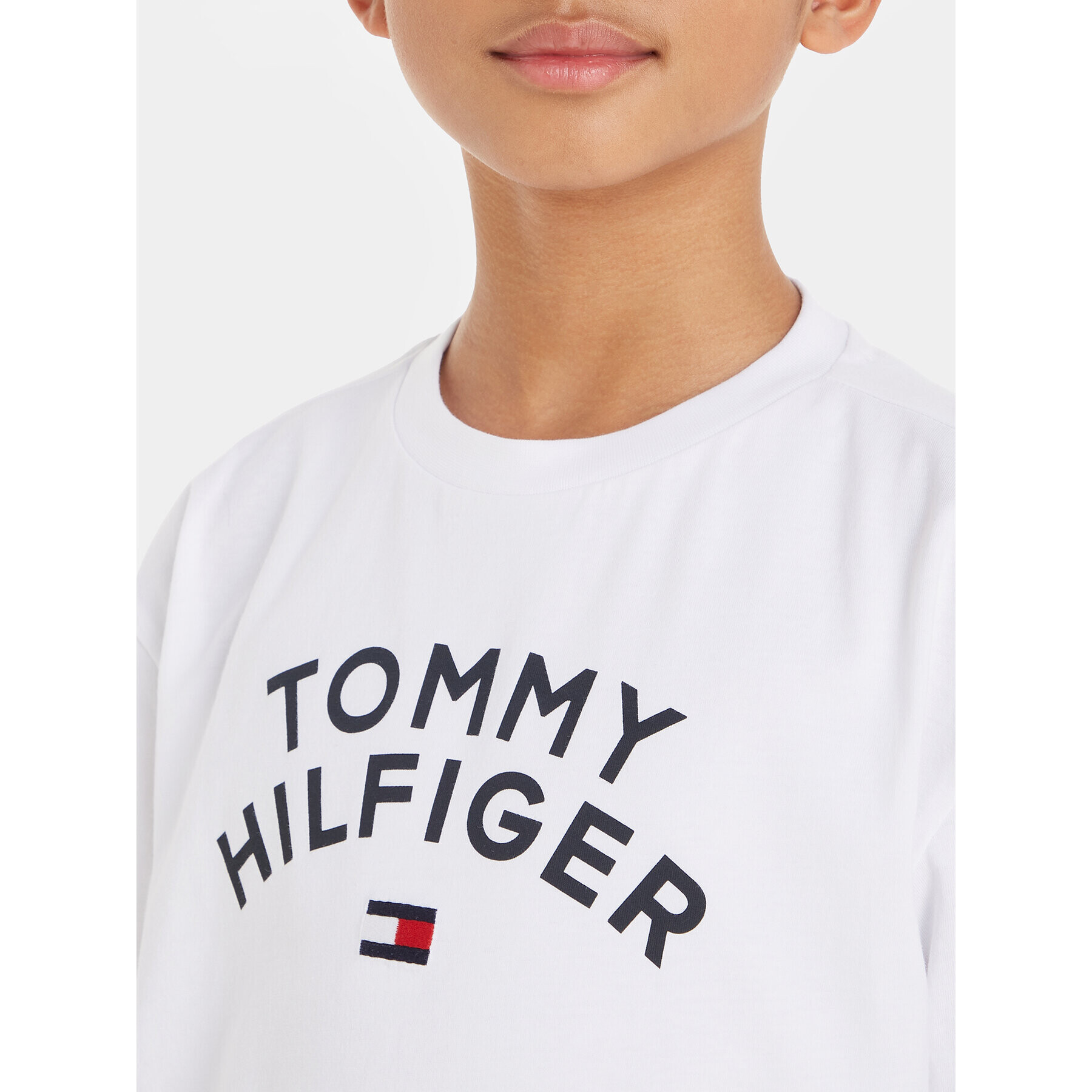 Tommy Hilfiger Тишърт KB0KB08548 M Бял Regular Fit - Pepit.bg