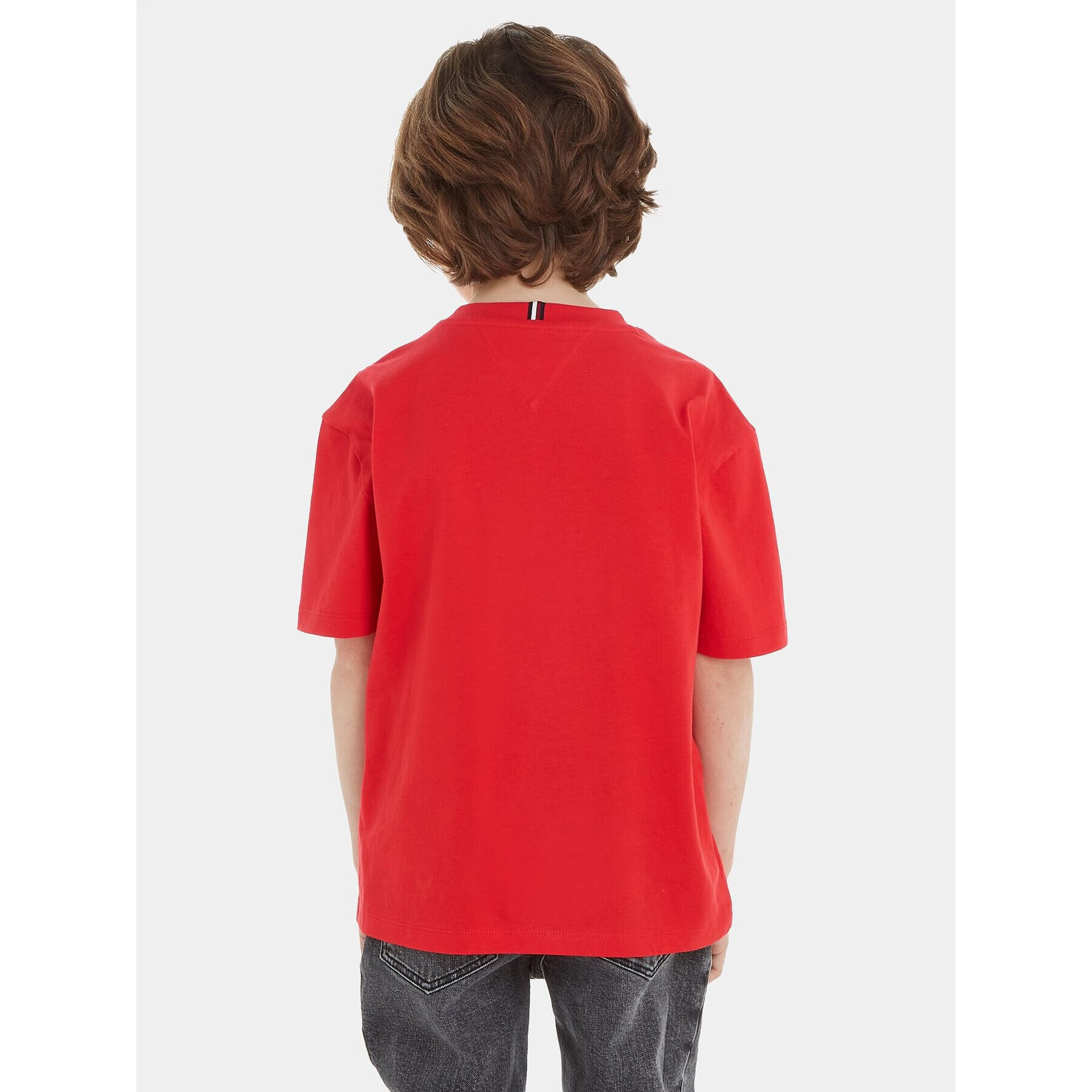 Tommy Hilfiger Тишърт KB0KB08548 M Червен Regular Fit - Pepit.bg