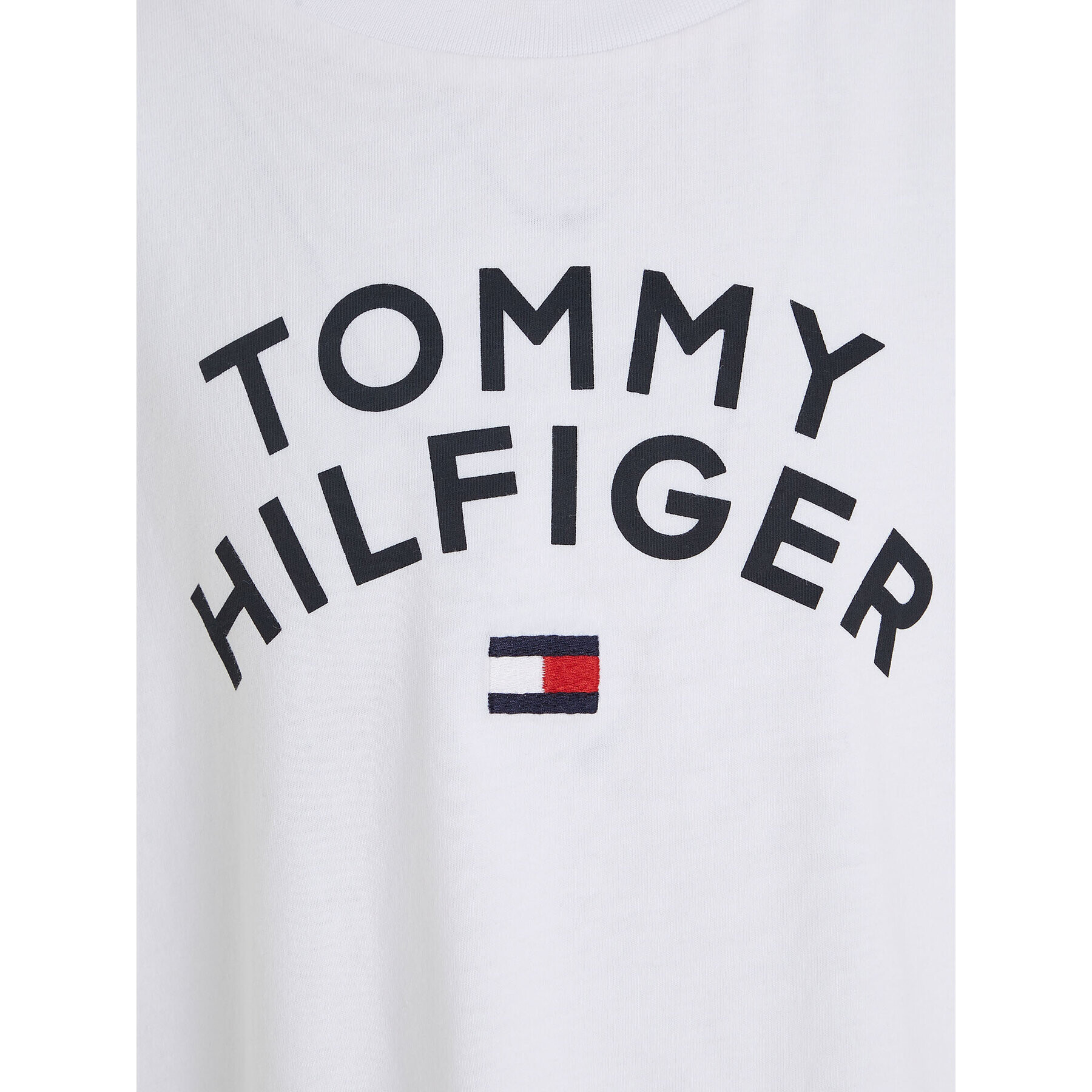 Tommy Hilfiger Тишърт KB0KB08548 S Бял Regular Fit - Pepit.bg