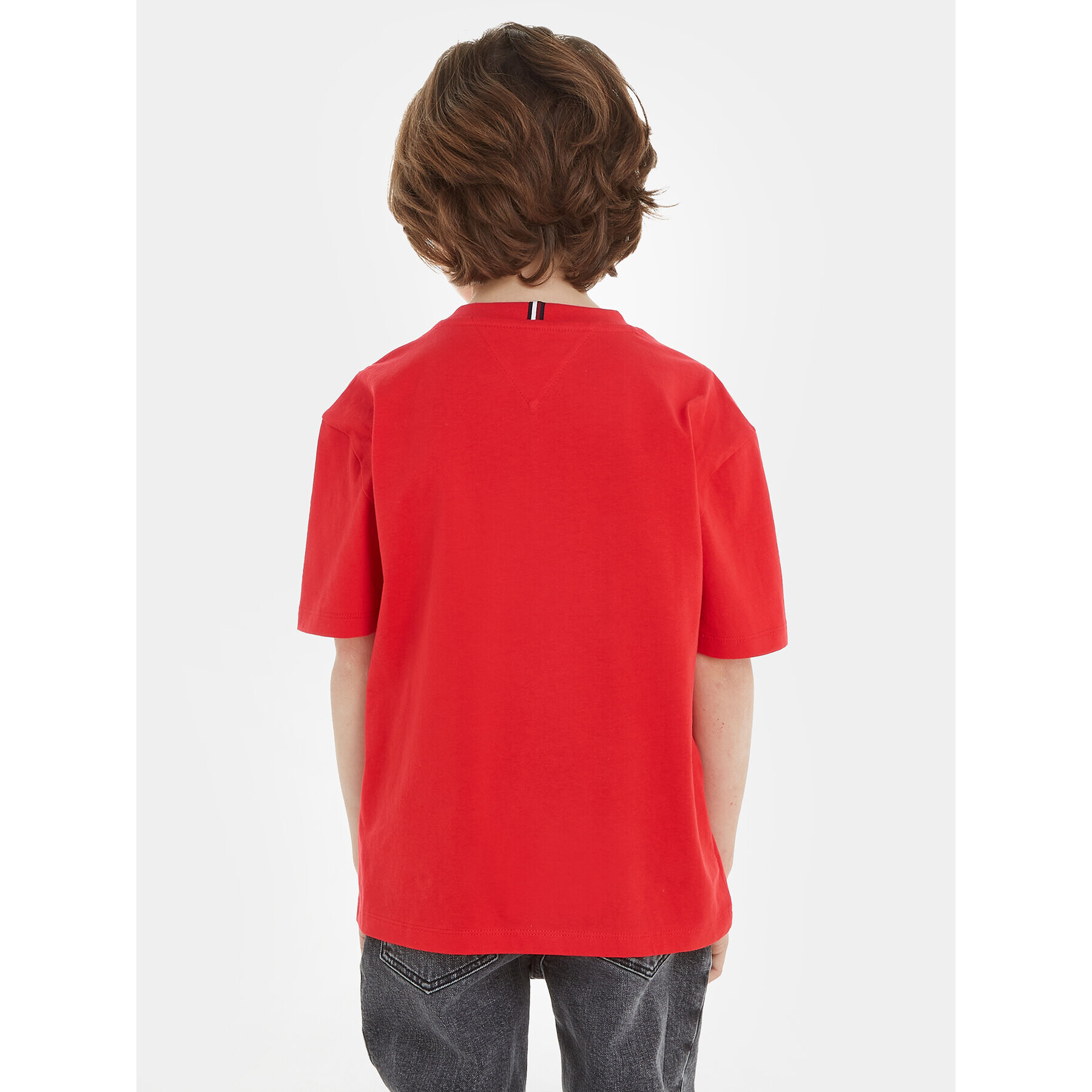 Tommy Hilfiger Тишърт KB0KB08548 S Червен Regular Fit - Pepit.bg