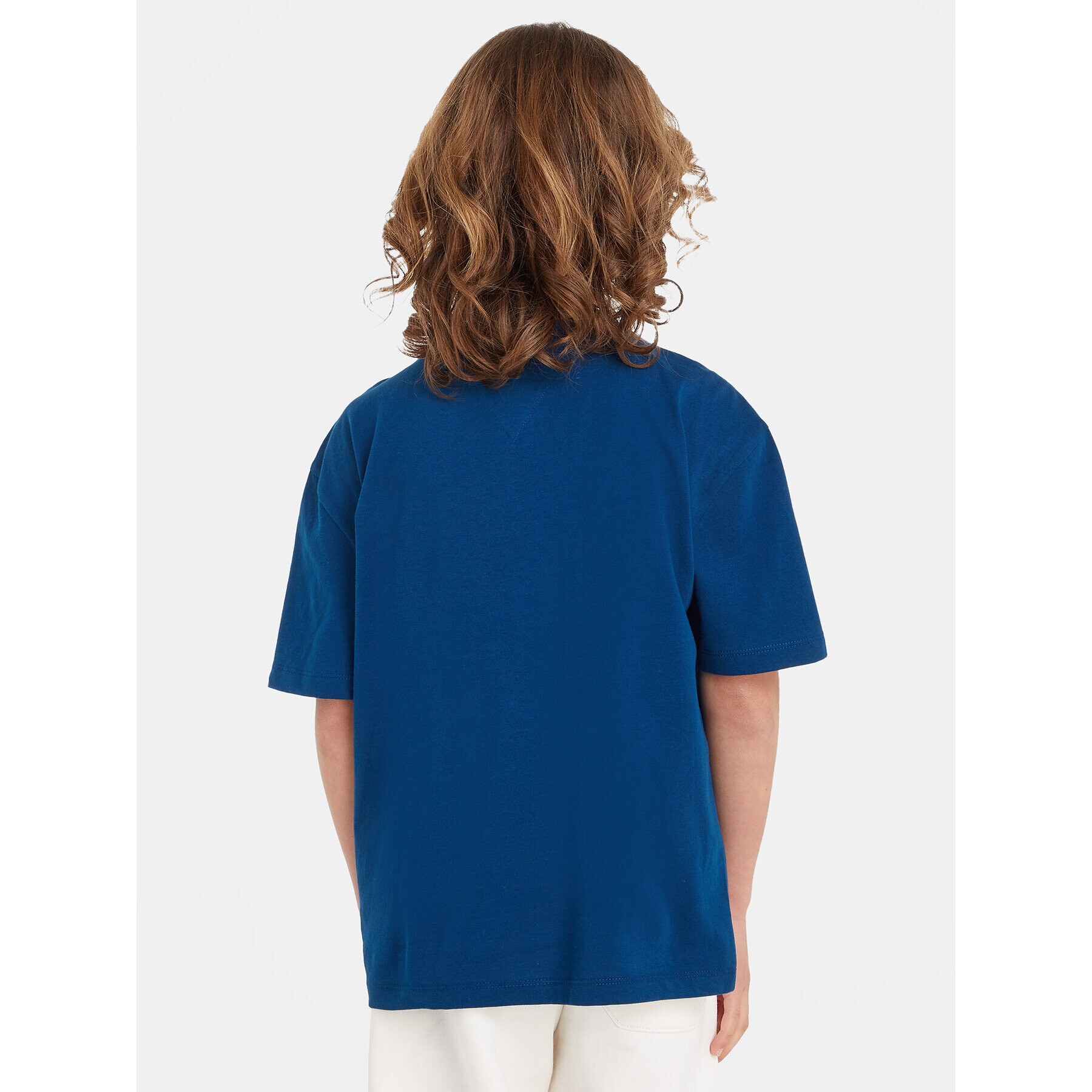 Tommy Hilfiger Тишърт KB0KB08548 S Син Regular Fit - Pepit.bg
