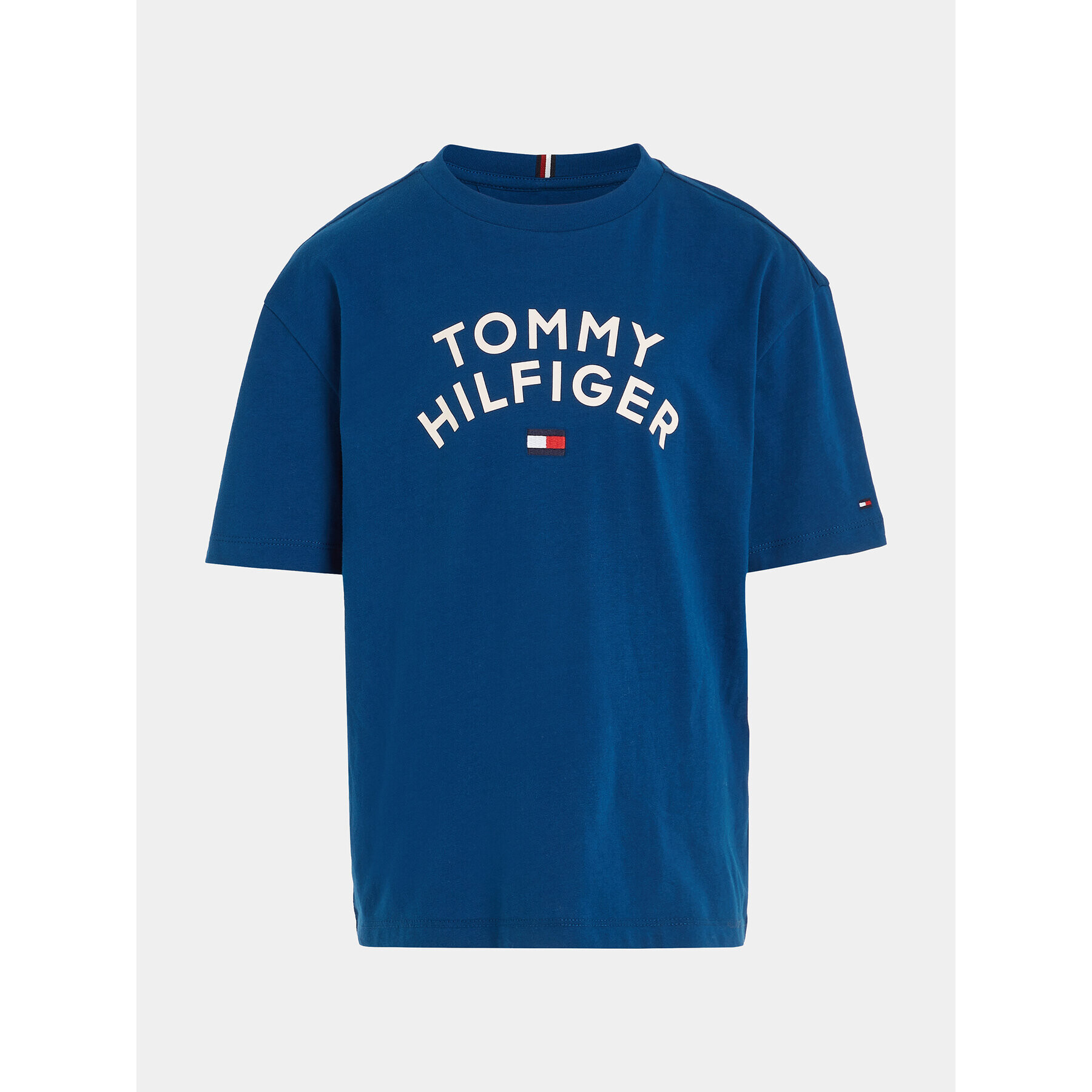 Tommy Hilfiger Тишърт KB0KB08548 S Син Regular Fit - Pepit.bg