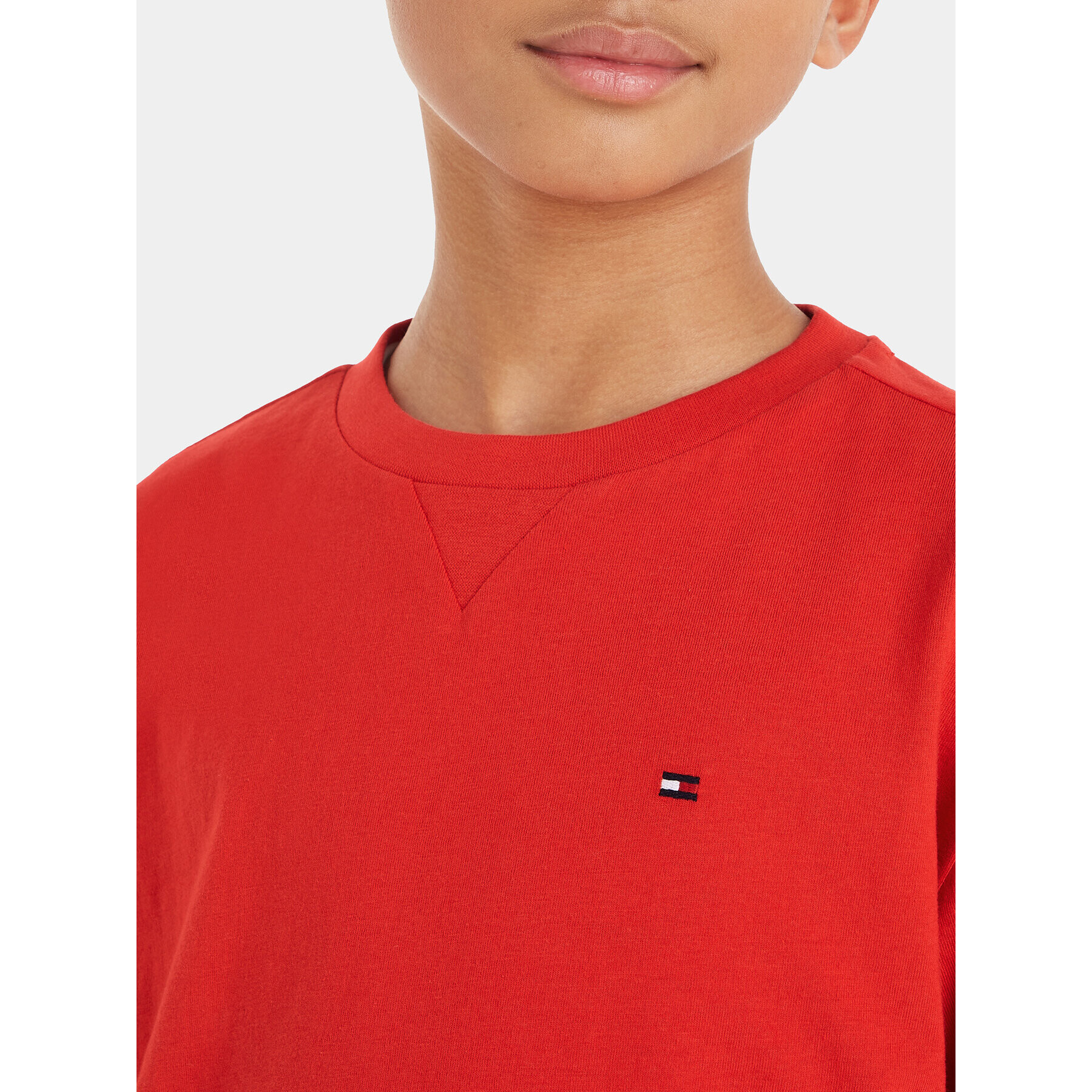 Tommy Hilfiger Тишърт KB0KB08575 S Оранжев Regular Fit - Pepit.bg