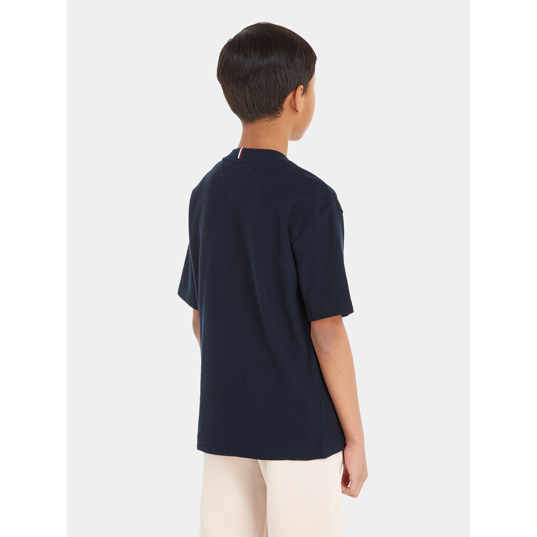 Tommy Hilfiger Тишърт KB0KB08580 Тъмносин Regular Fit - Pepit.bg