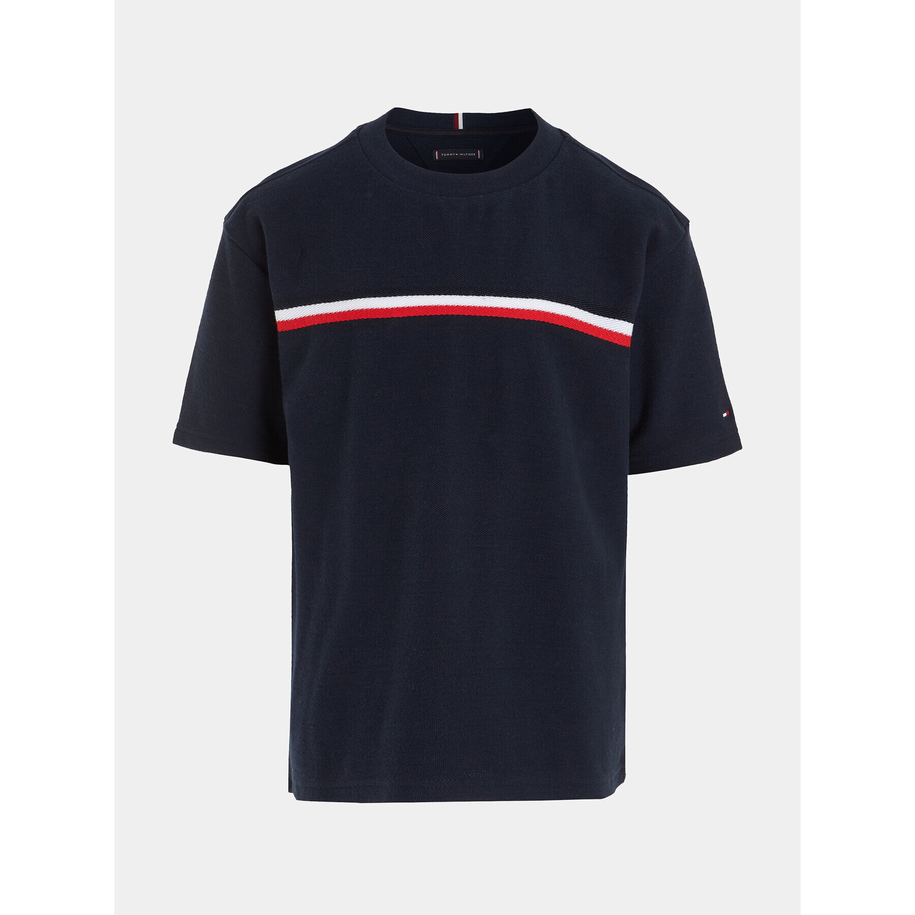Tommy Hilfiger Тишърт KB0KB08580 Тъмносин Regular Fit - Pepit.bg
