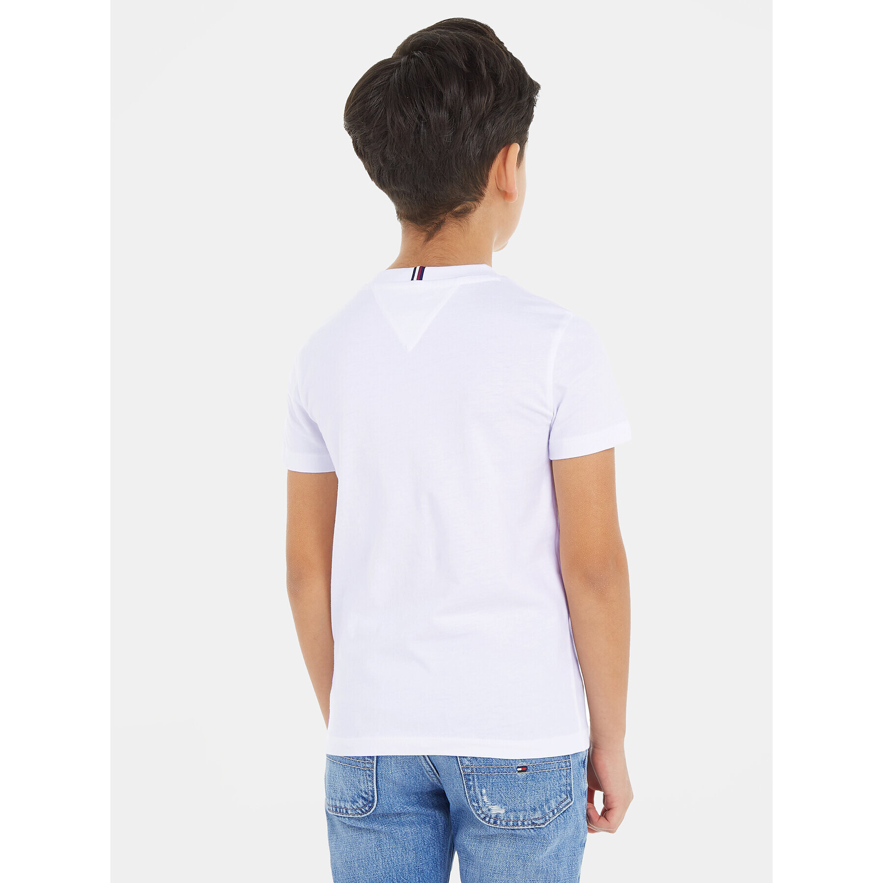 Tommy Hilfiger Тишърт KB0KB08626 M Бял Regular Fit - Pepit.bg