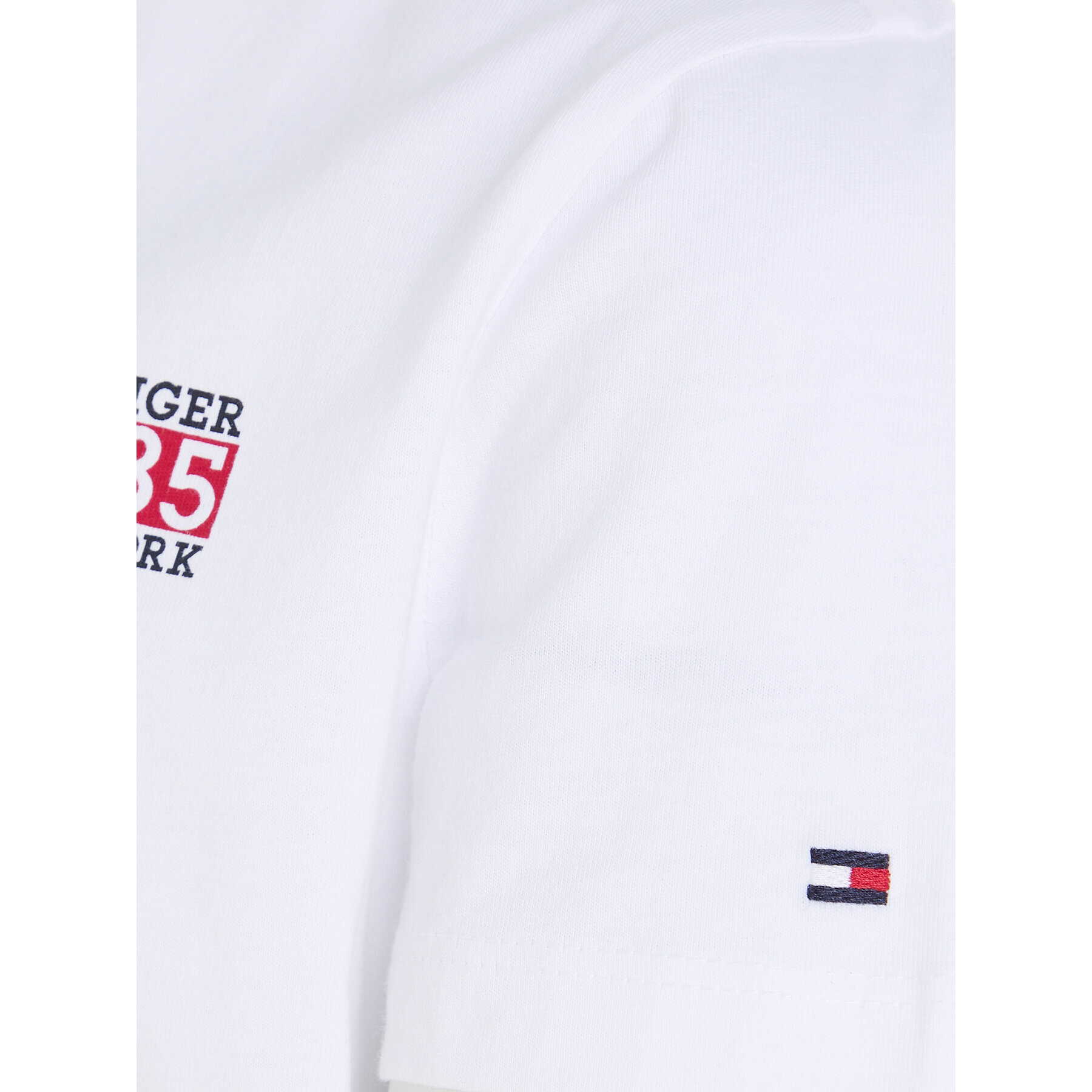 Tommy Hilfiger Тишърт KB0KB08626 M Бял Regular Fit - Pepit.bg
