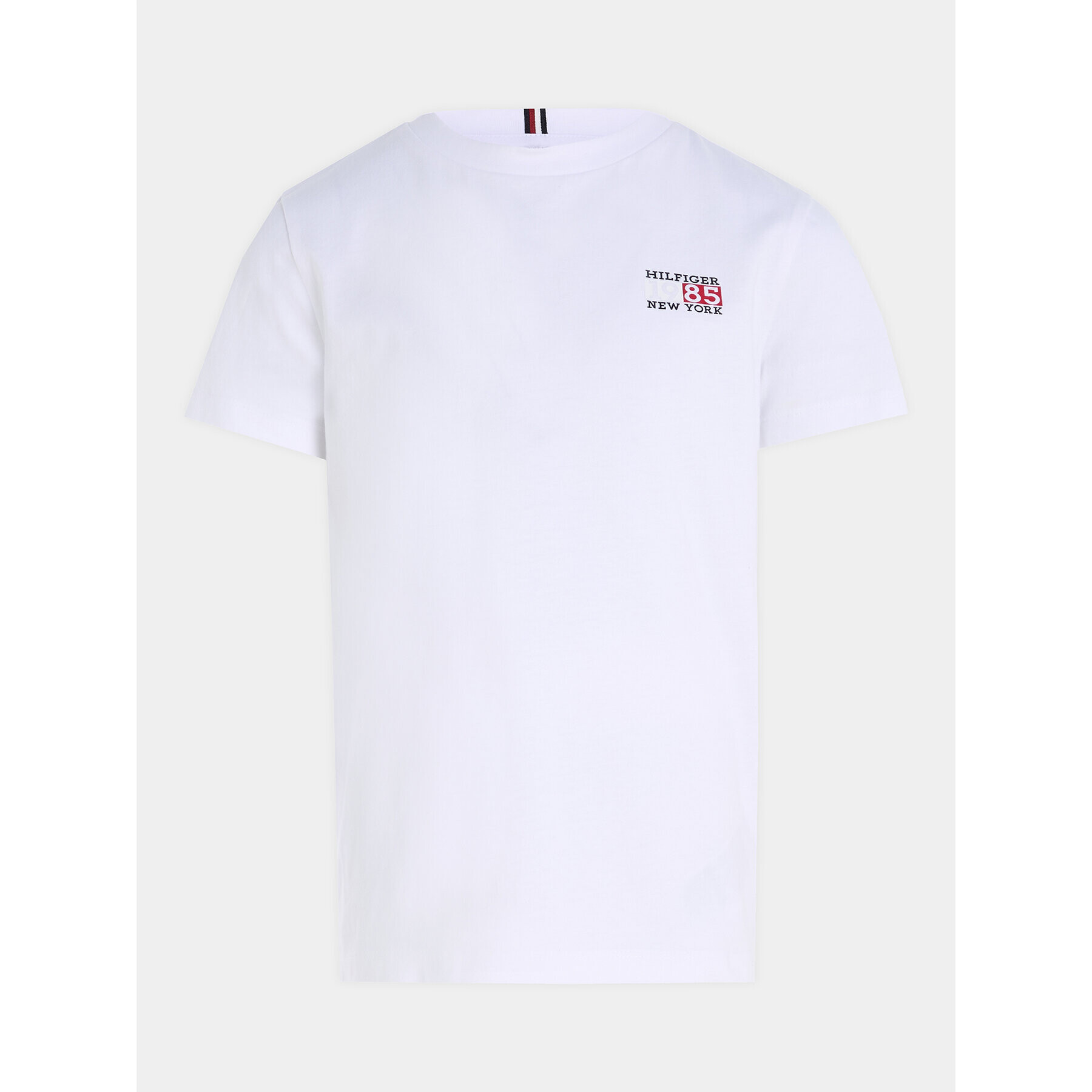Tommy Hilfiger Тишърт KB0KB08626 S Бял Regular Fit - Pepit.bg