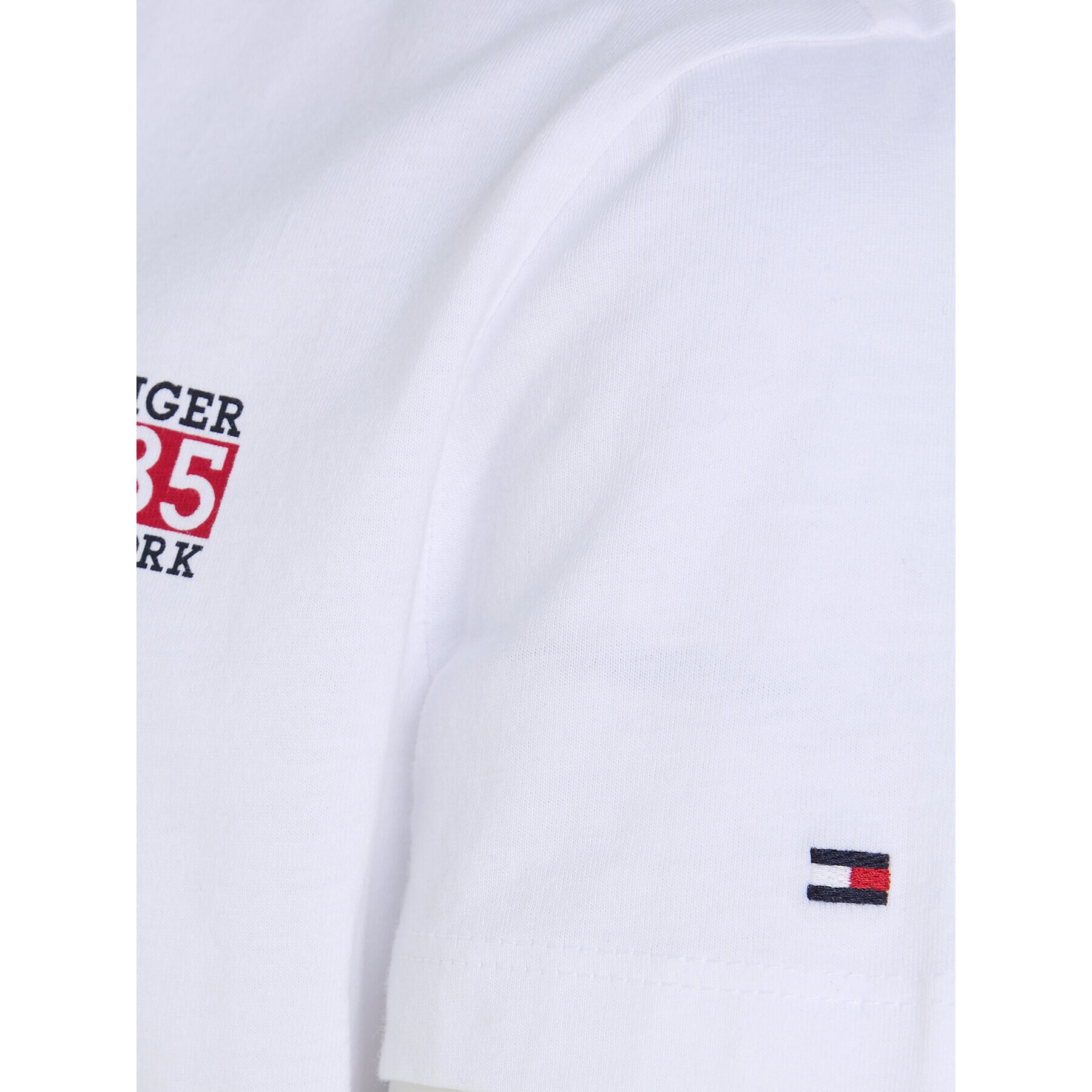 Tommy Hilfiger Тишърт KB0KB08626 S Бял Regular Fit - Pepit.bg