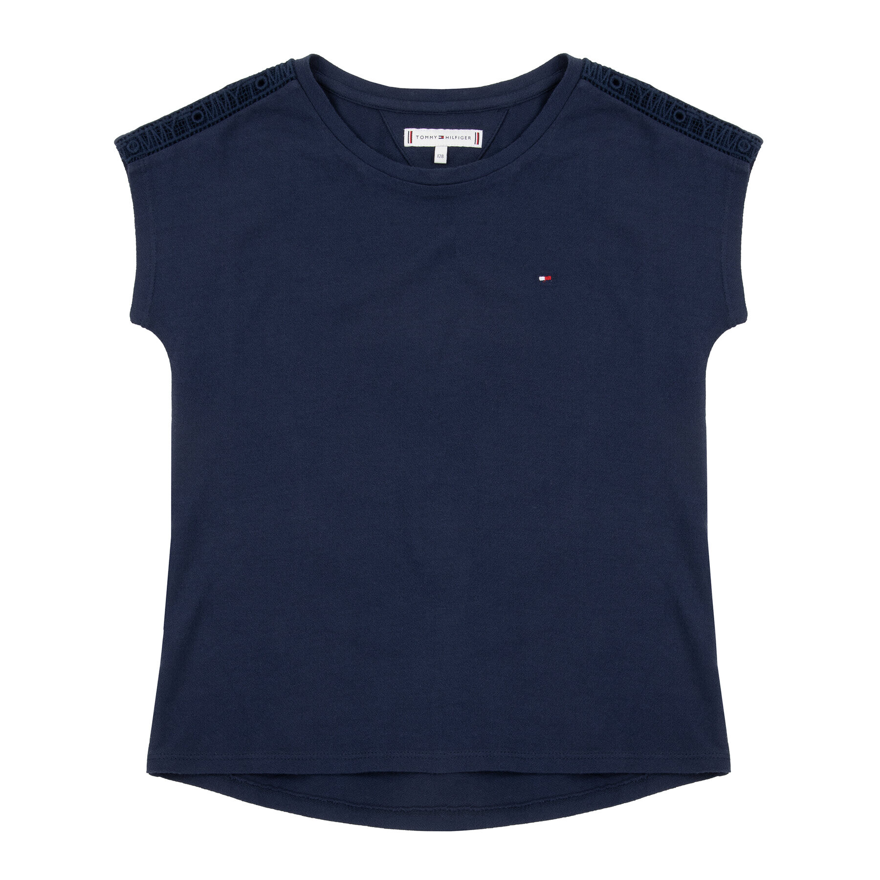 Tommy Hilfiger Тишърт KG0KG04667 D Тъмносин Relaxed Fit - Pepit.bg