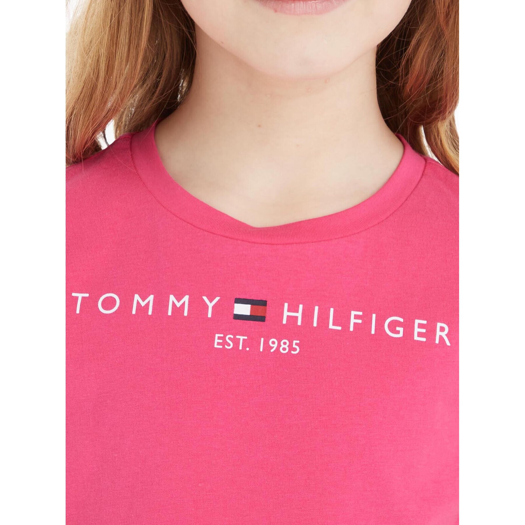 Tommy Hilfiger Тишърт KG0KG05242 Розов Regular Fit - Pepit.bg