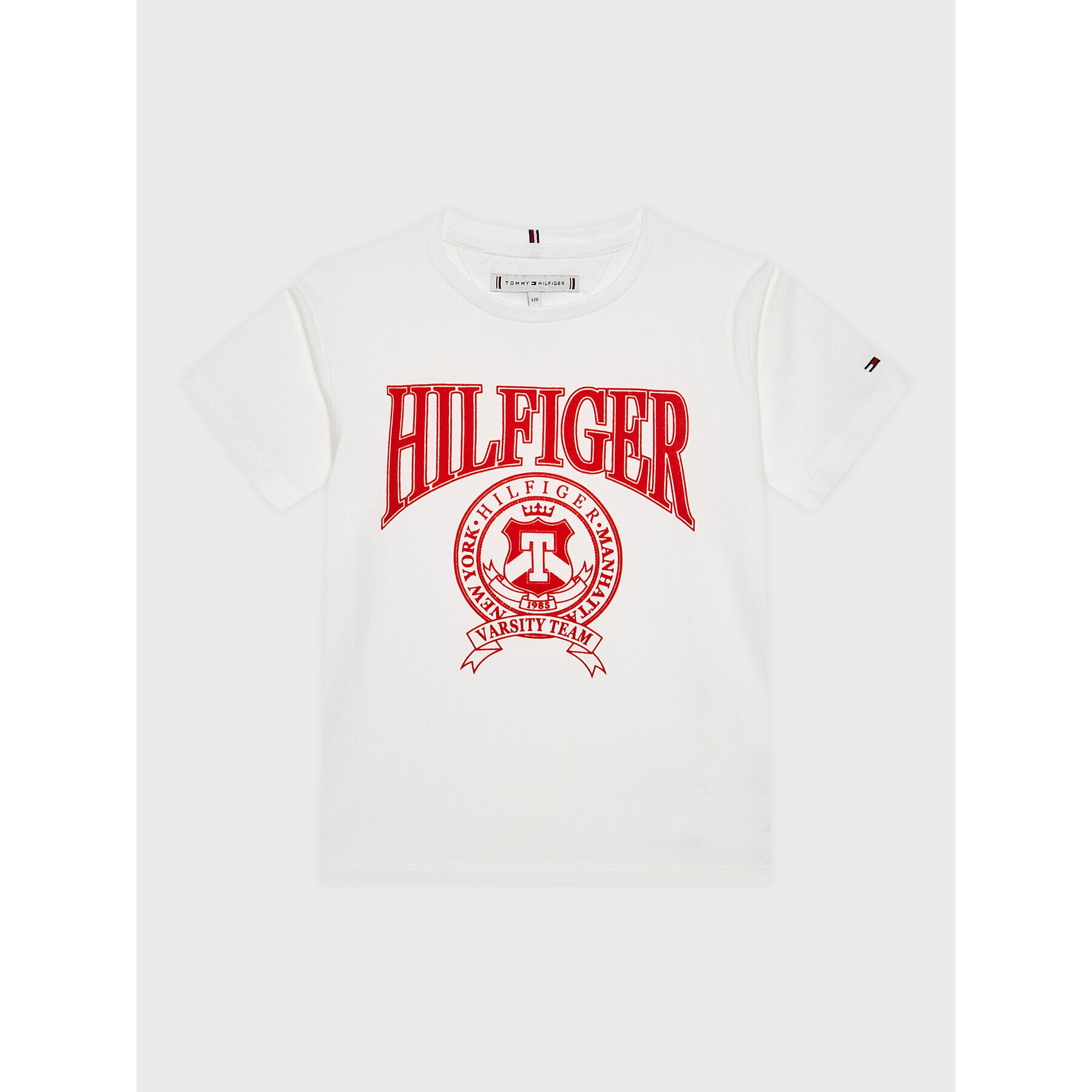 Tommy Hilfiger Тишърт KG0KG07081 D Бял Regular Fit - Pepit.bg