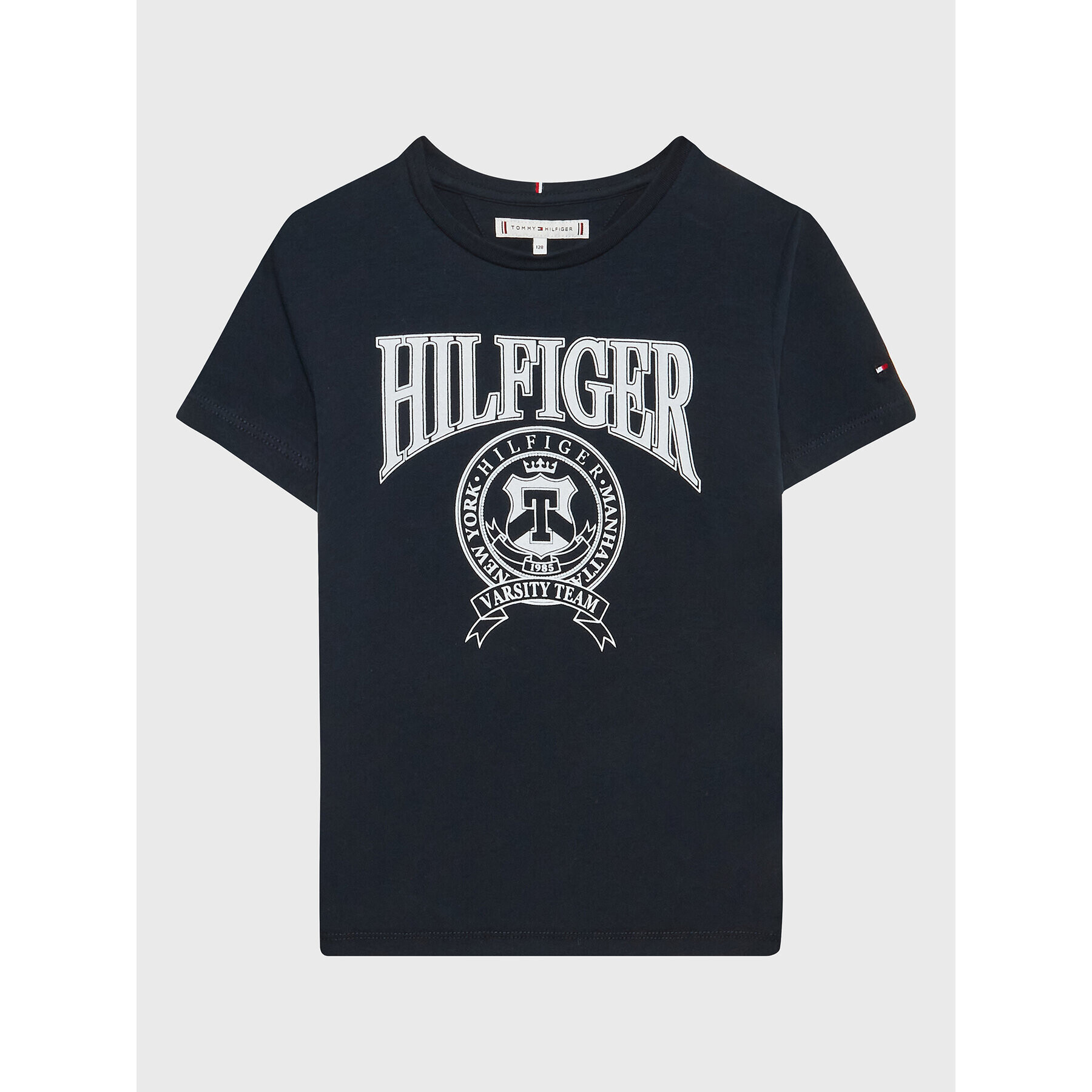 Tommy Hilfiger Тишърт KG0KG07081 D Тъмносин Regular Fit - Pepit.bg