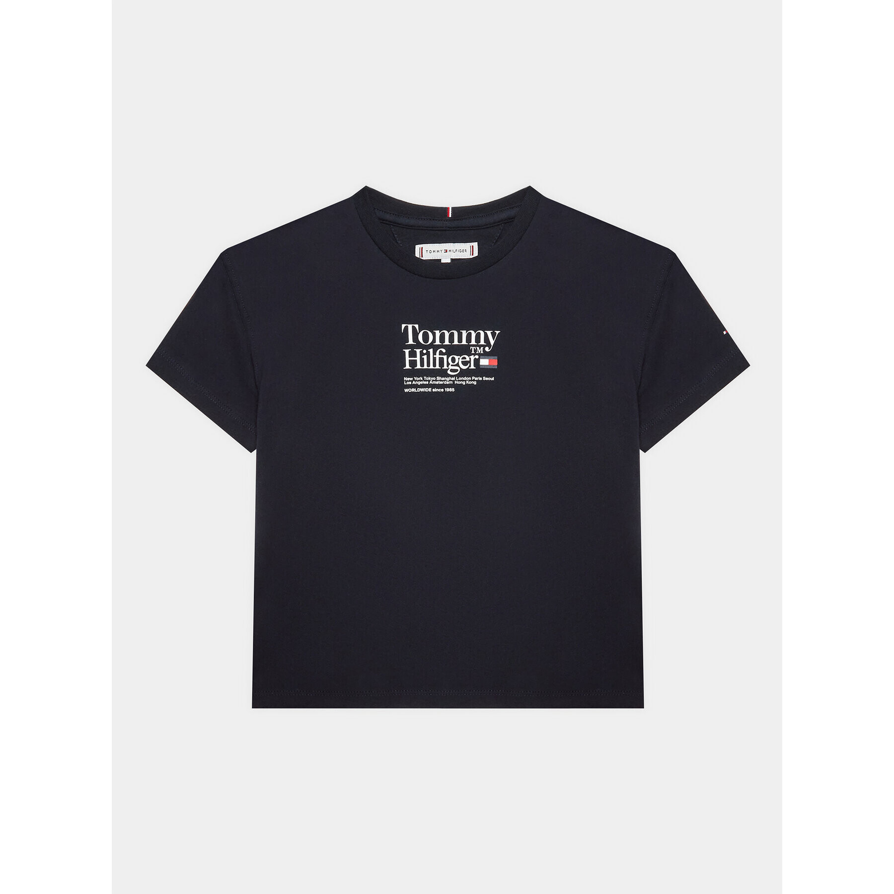 Tommy Hilfiger Тишърт KG0KG07256 D Тъмносин Regular Fit - Pepit.bg