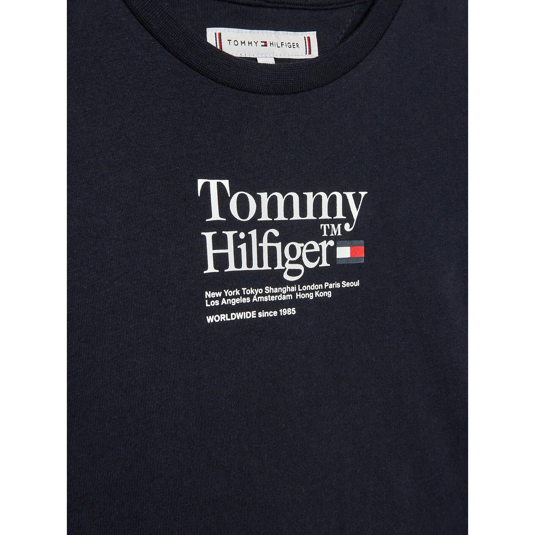 Tommy Hilfiger Тишърт KG0KG07256 D Тъмносин Regular Fit - Pepit.bg