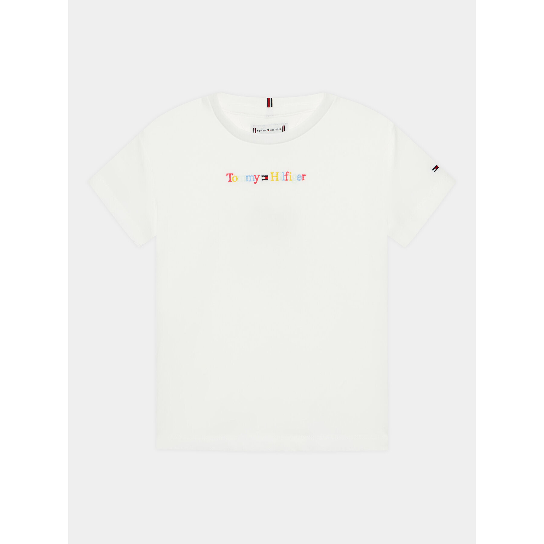 Tommy Hilfiger Тишърт KG0KG07263 D Бял Regular Fit - Pepit.bg