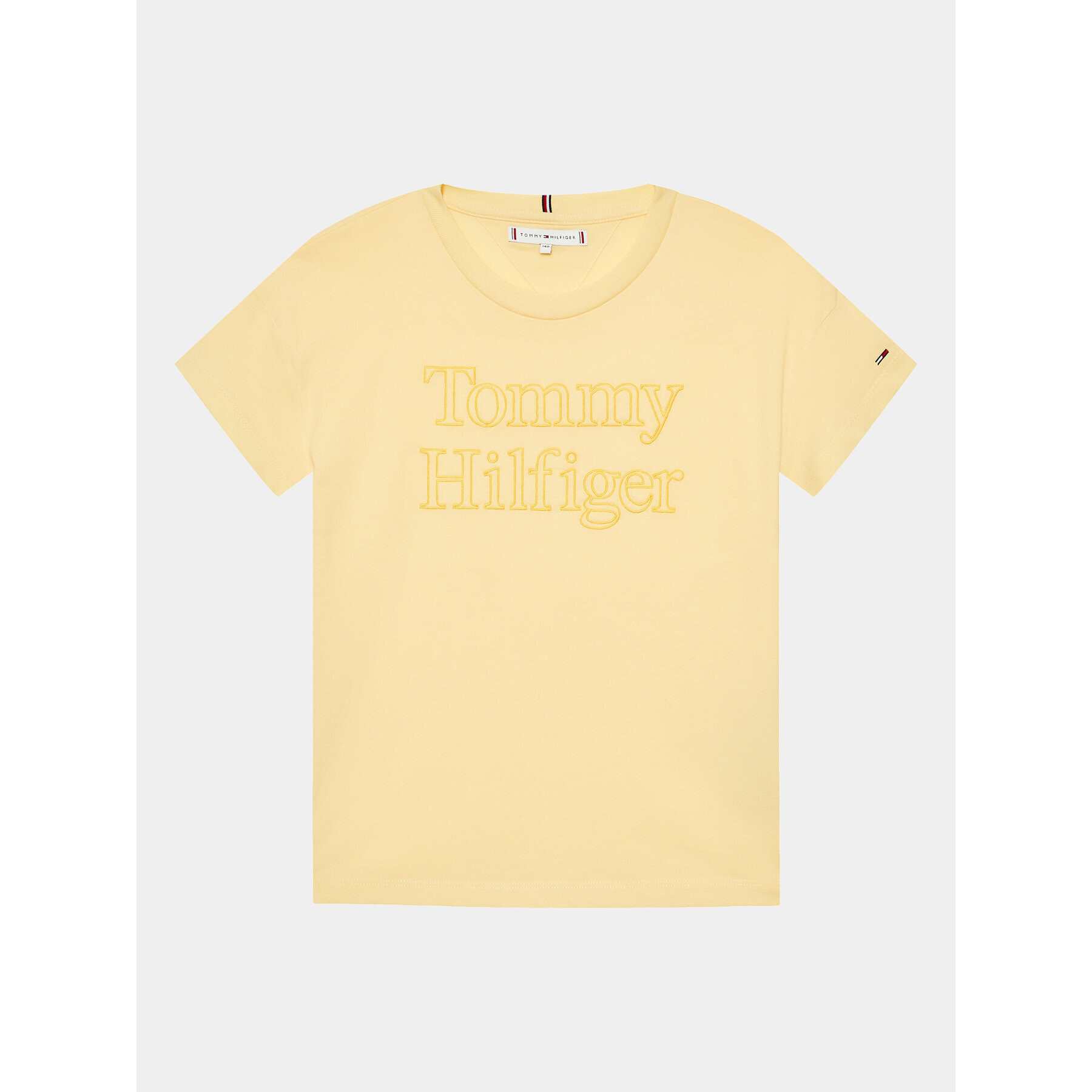Tommy Hilfiger Тишърт KG0KG07264 D Жълт Regular Fit - Pepit.bg