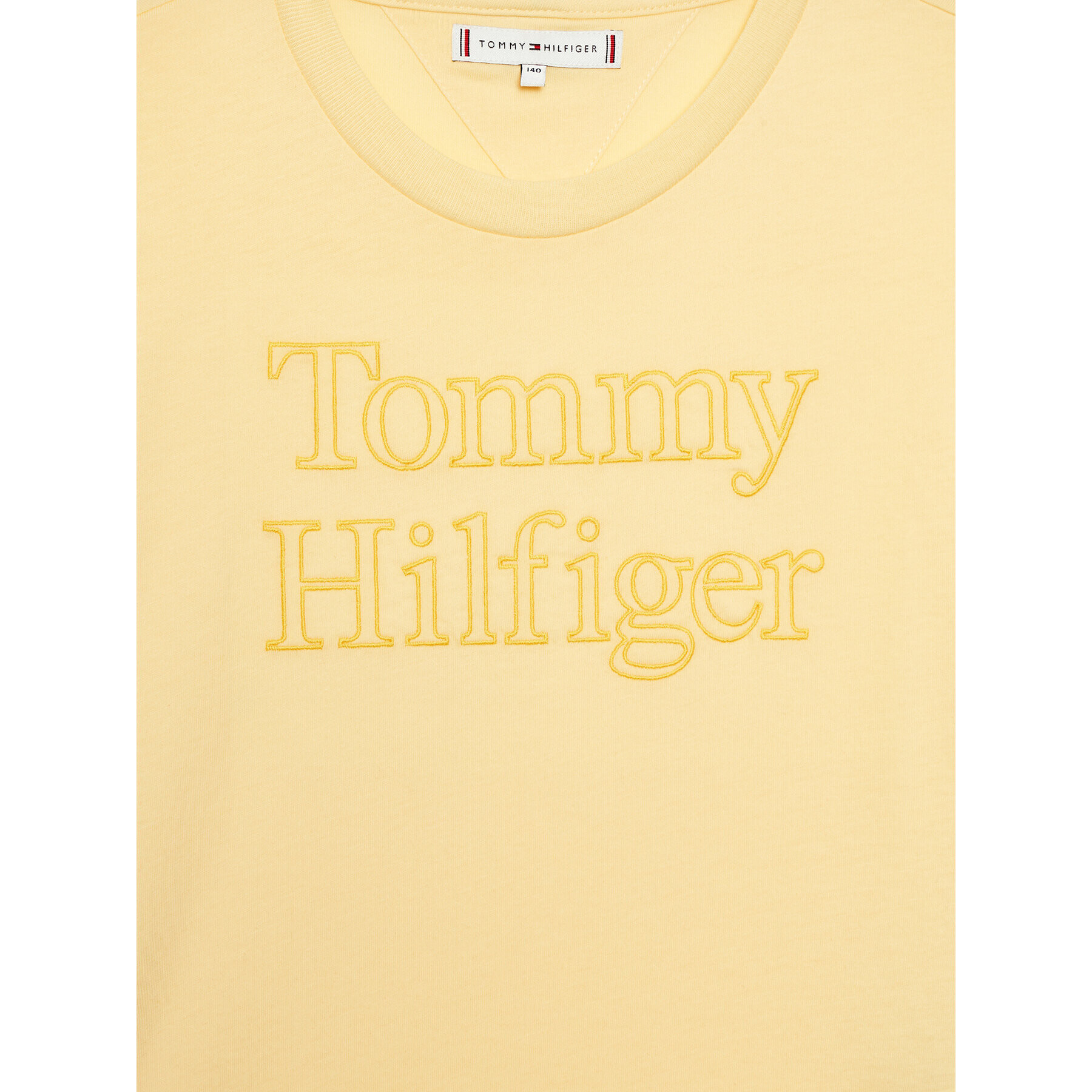 Tommy Hilfiger Тишърт KG0KG07264 D Жълт Regular Fit - Pepit.bg