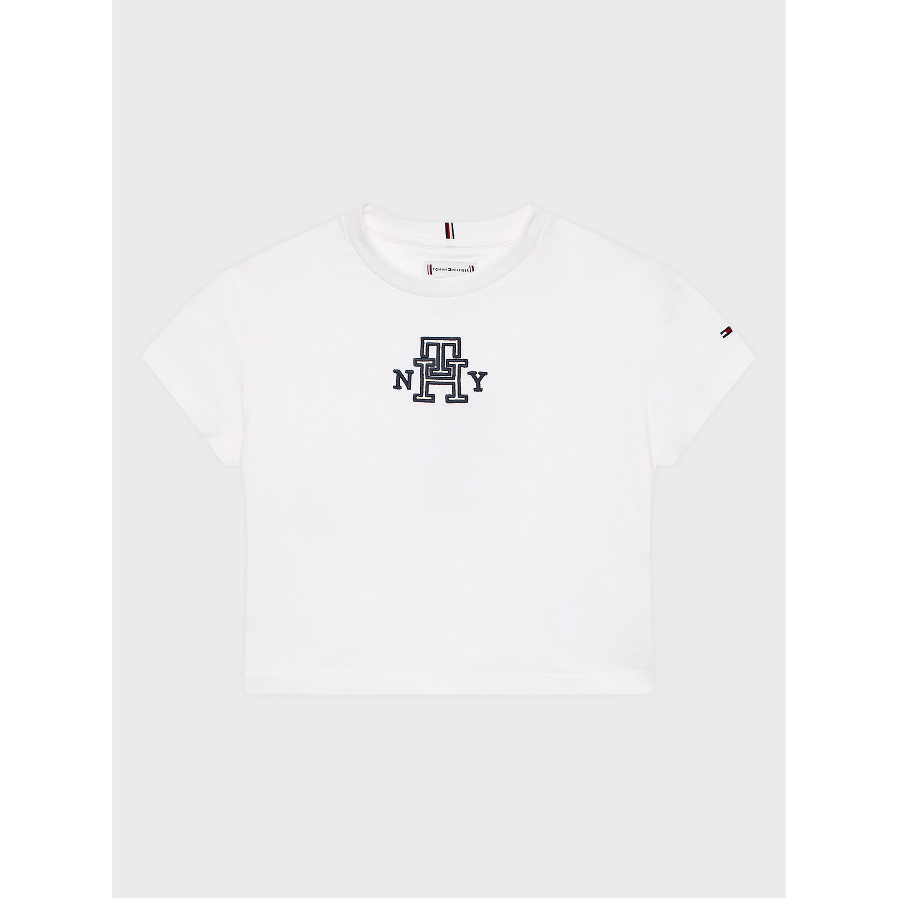 Tommy Hilfiger Тишърт KG0KG07437 D Бял Regular Fit - Pepit.bg