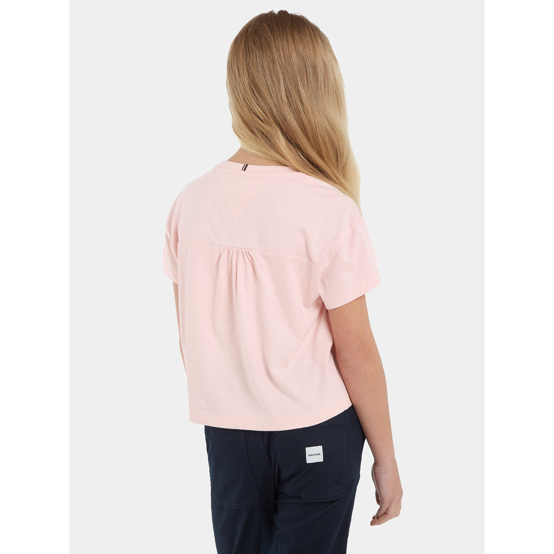 Tommy Hilfiger Тишърт KG0KG07437 D Розов Regular Fit - Pepit.bg