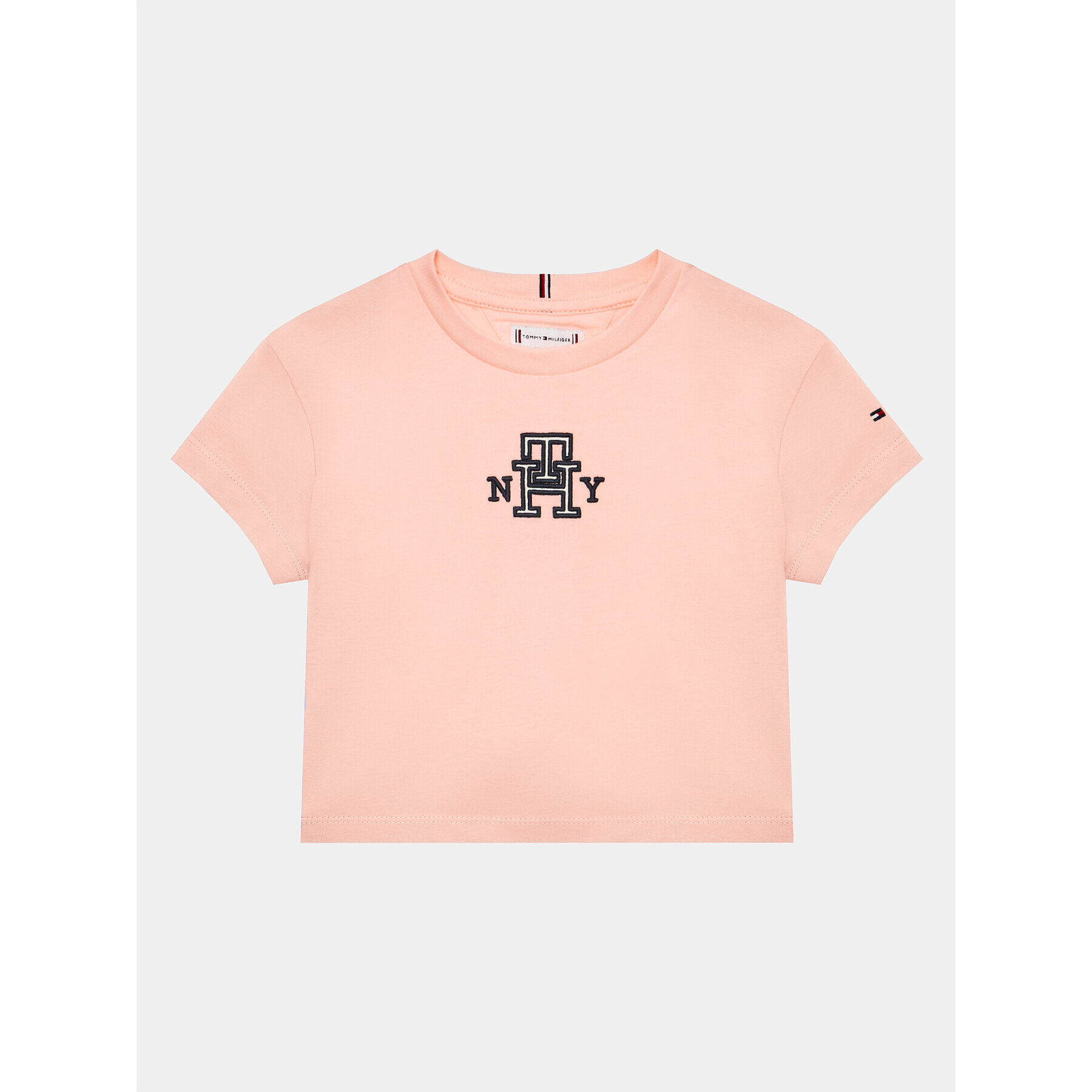 Tommy Hilfiger Тишърт KG0KG07437 M Розов Regular Fit - Pepit.bg