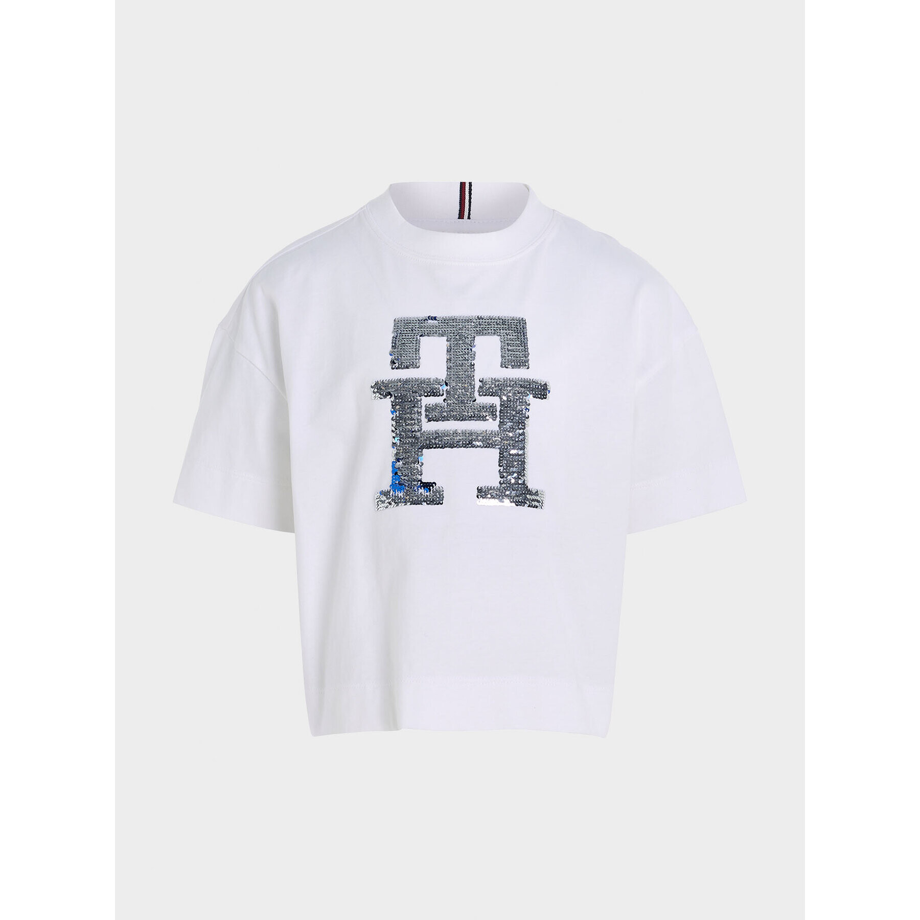 Tommy Hilfiger Тишърт KG0KG07641 Бял Regular Fit - Pepit.bg