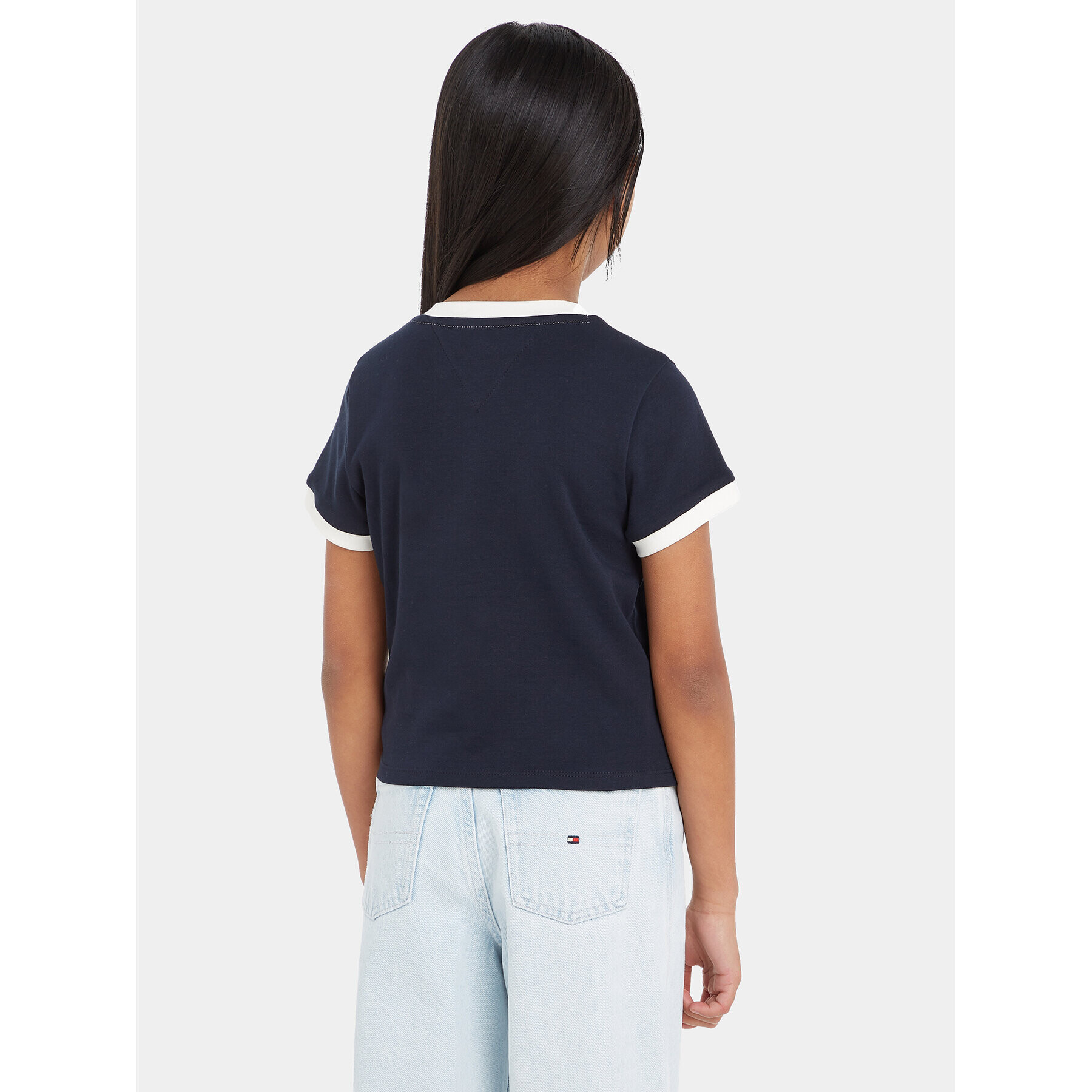 Tommy Hilfiger Тишърт KG0KG07645 Тъмносин Regular Fit - Pepit.bg