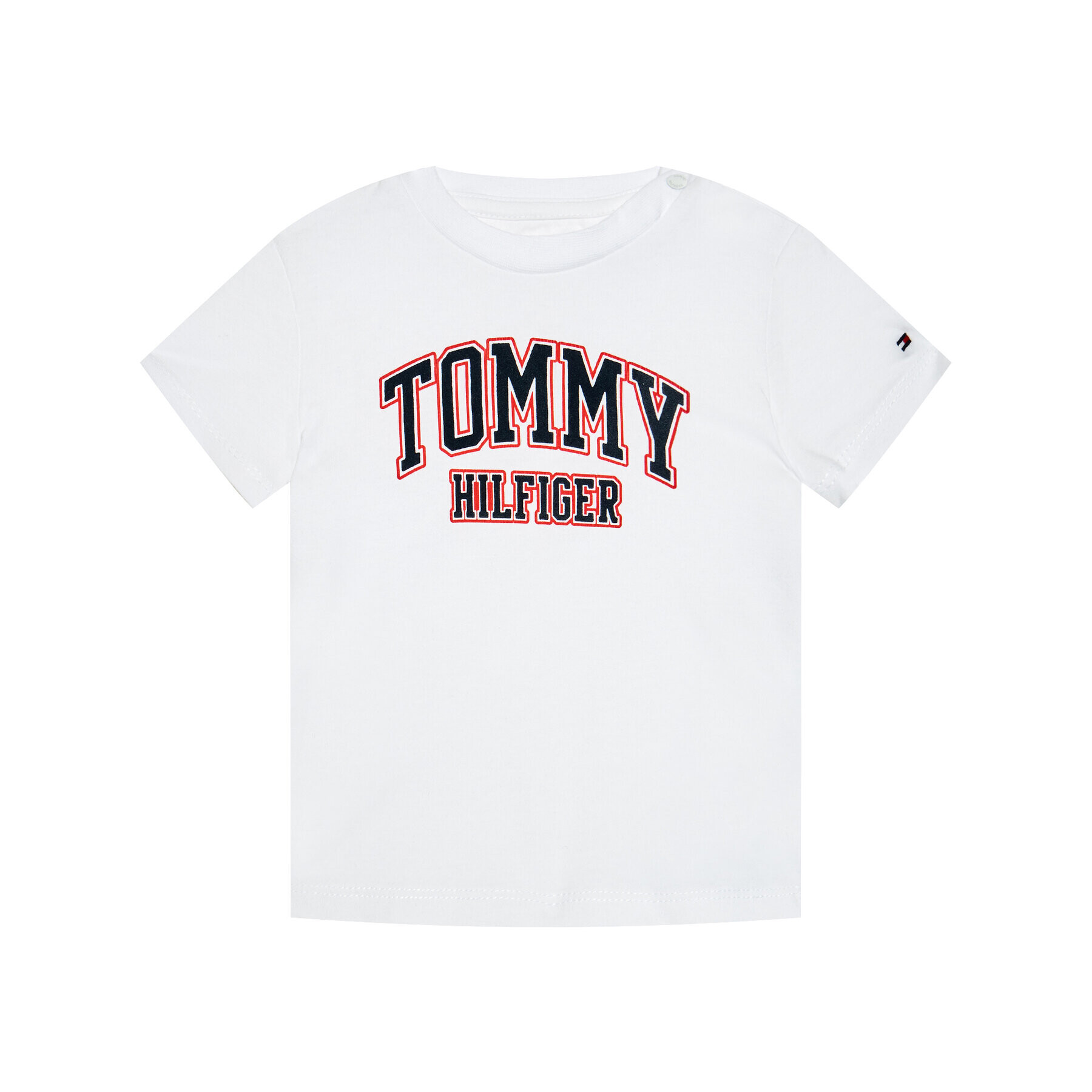 Tommy Hilfiger Тишърт KN0KN01272 Бял Regular Fit - Pepit.bg