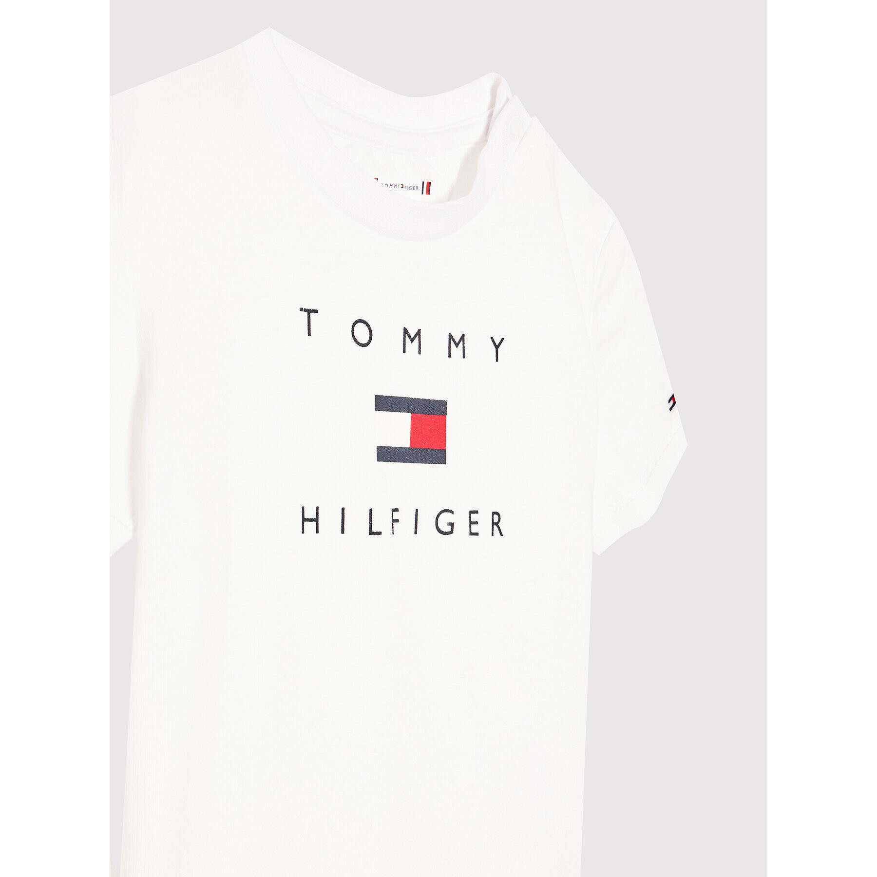 Tommy Hilfiger Тишърт KN0KN01429 Бял Regular Fit - Pepit.bg