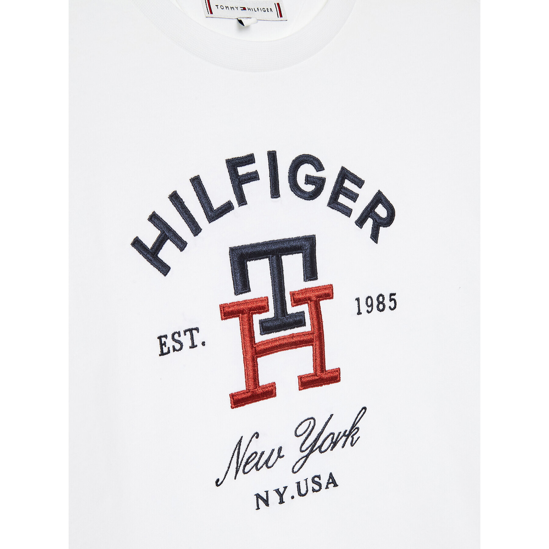 Tommy Hilfiger Тишърт KS0KS00393 D Бял Regular Fit - Pepit.bg