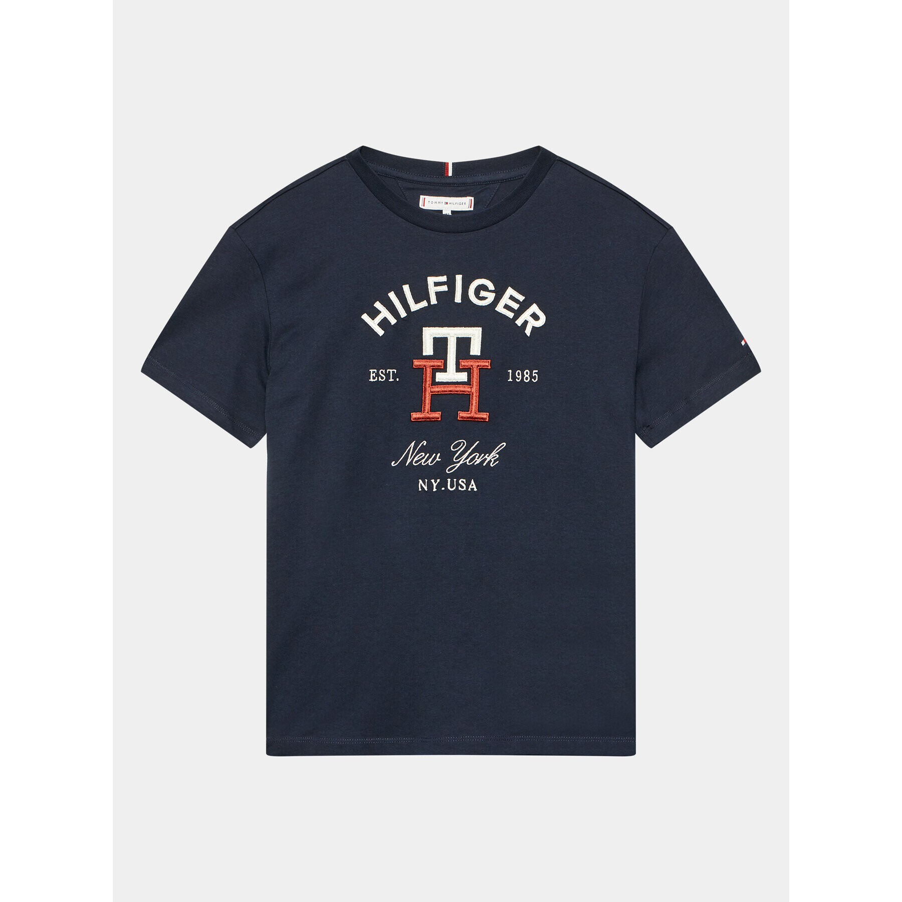Tommy Hilfiger Тишърт KS0KS00393 D Тъмносин Regular Fit - Pepit.bg