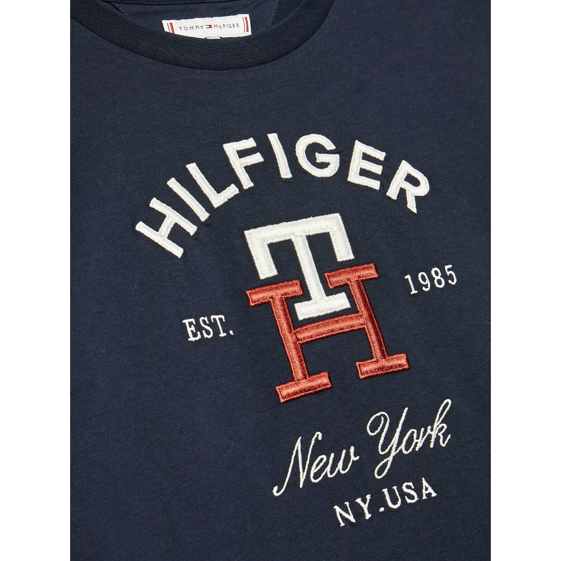 Tommy Hilfiger Тишърт KS0KS00393 D Тъмносин Regular Fit - Pepit.bg