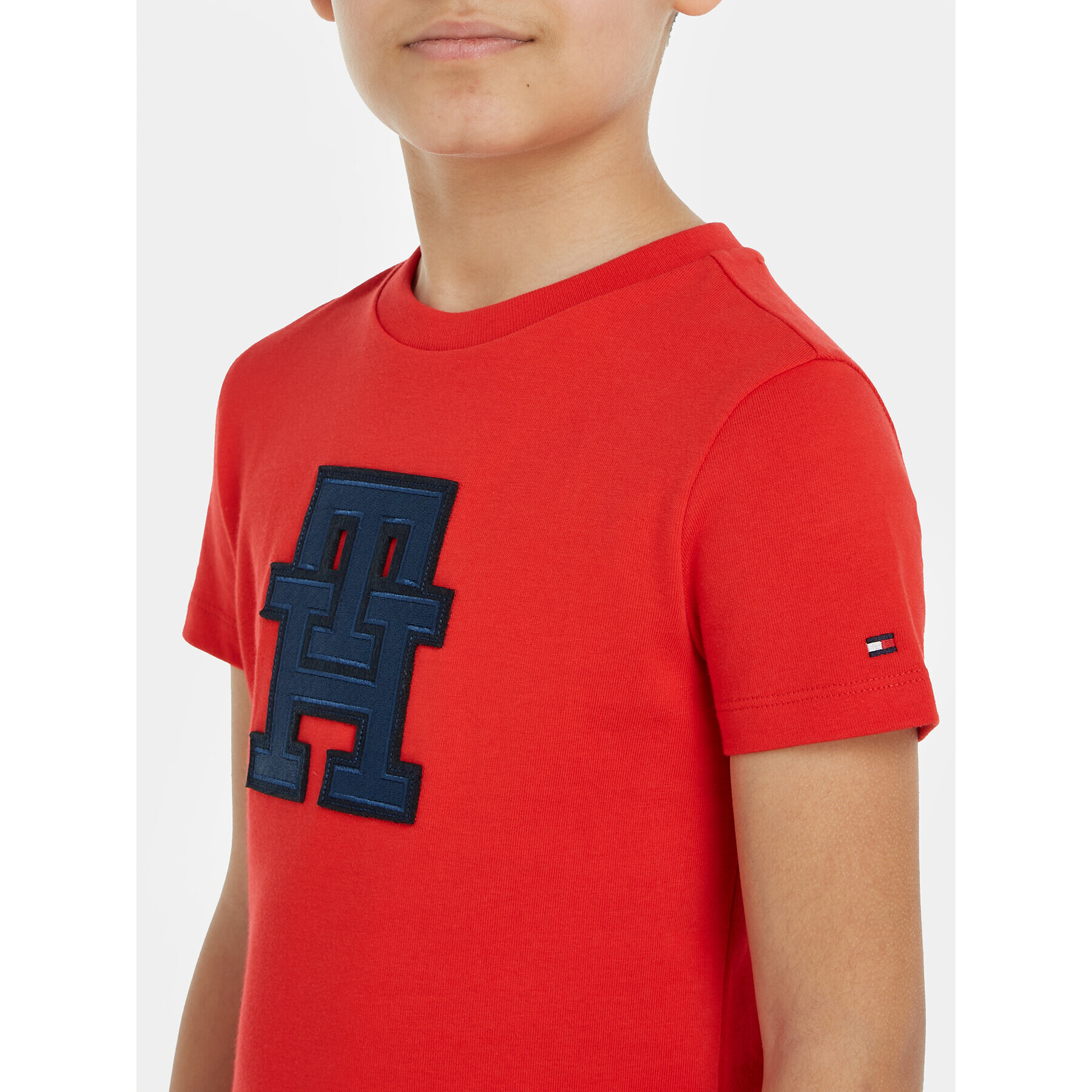 Tommy Hilfiger Тишърт KS0KS00527 Червен Regular Fit - Pepit.bg