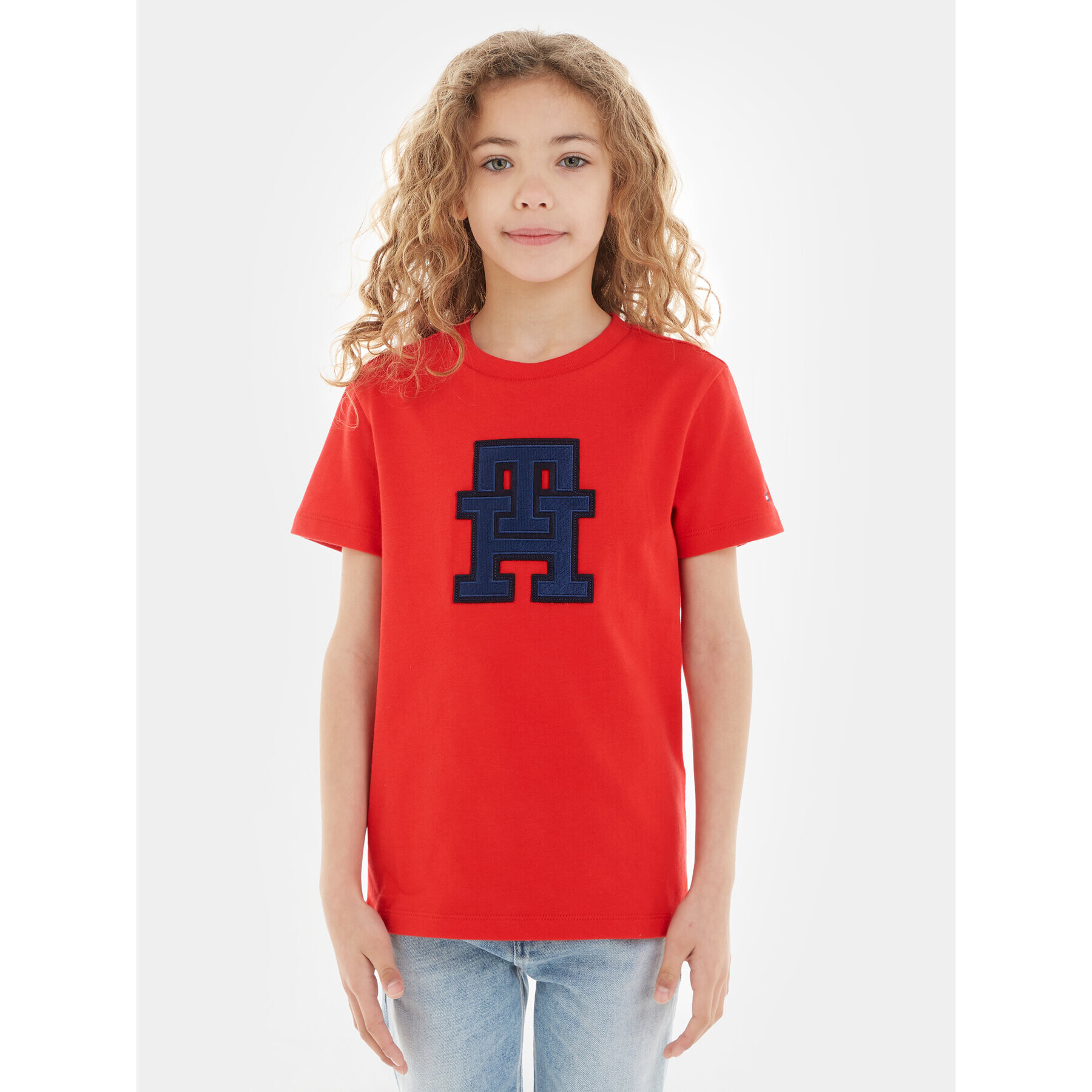 Tommy Hilfiger Тишърт KS0KS00527 Червен Regular Fit - Pepit.bg